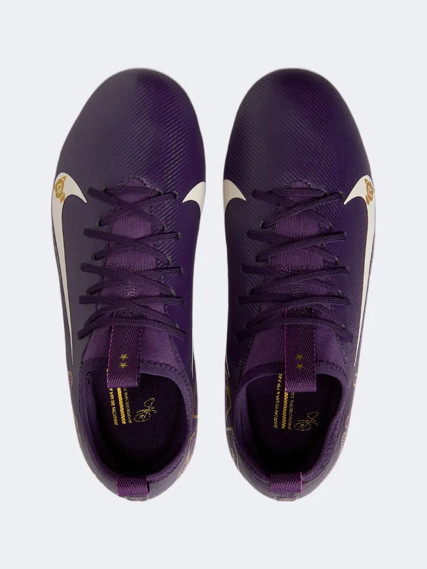 Pro Grip Nike Jr. Mercurial Vapor 16 Academy Kylian Mbappe Tf Gs-Unisex Football Shoes Purple/Ivory