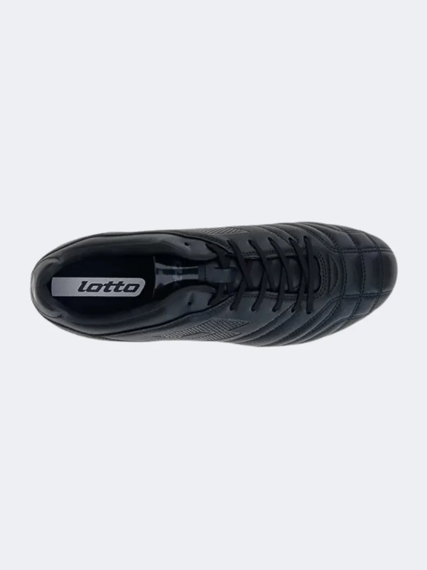 Lotto Stadio 705 Agm Men Football Shoes Black Cutting edge Match Zone