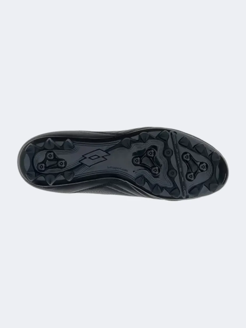 Lotto Stadio 705 Agm Men Football Shoes Black Traction Control