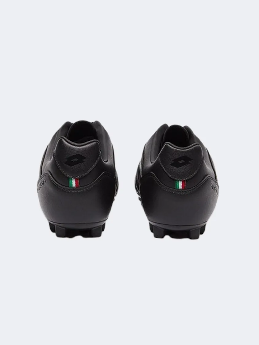Footwork Support Soccer Match Lotto Stadio 705 Agm Men Football Shoes Black