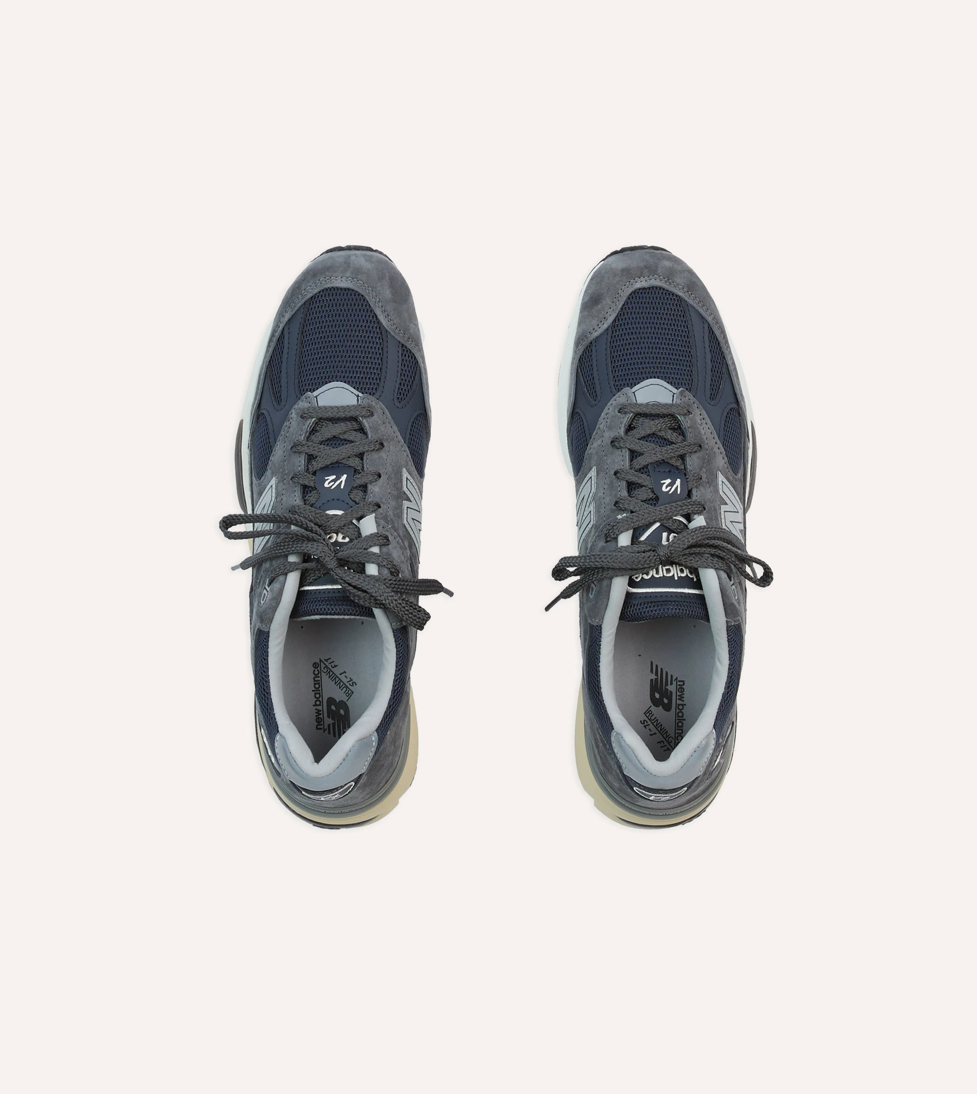 New Balance Dark Gull Grey Made in UK 991v2 Trainers Wind Chill