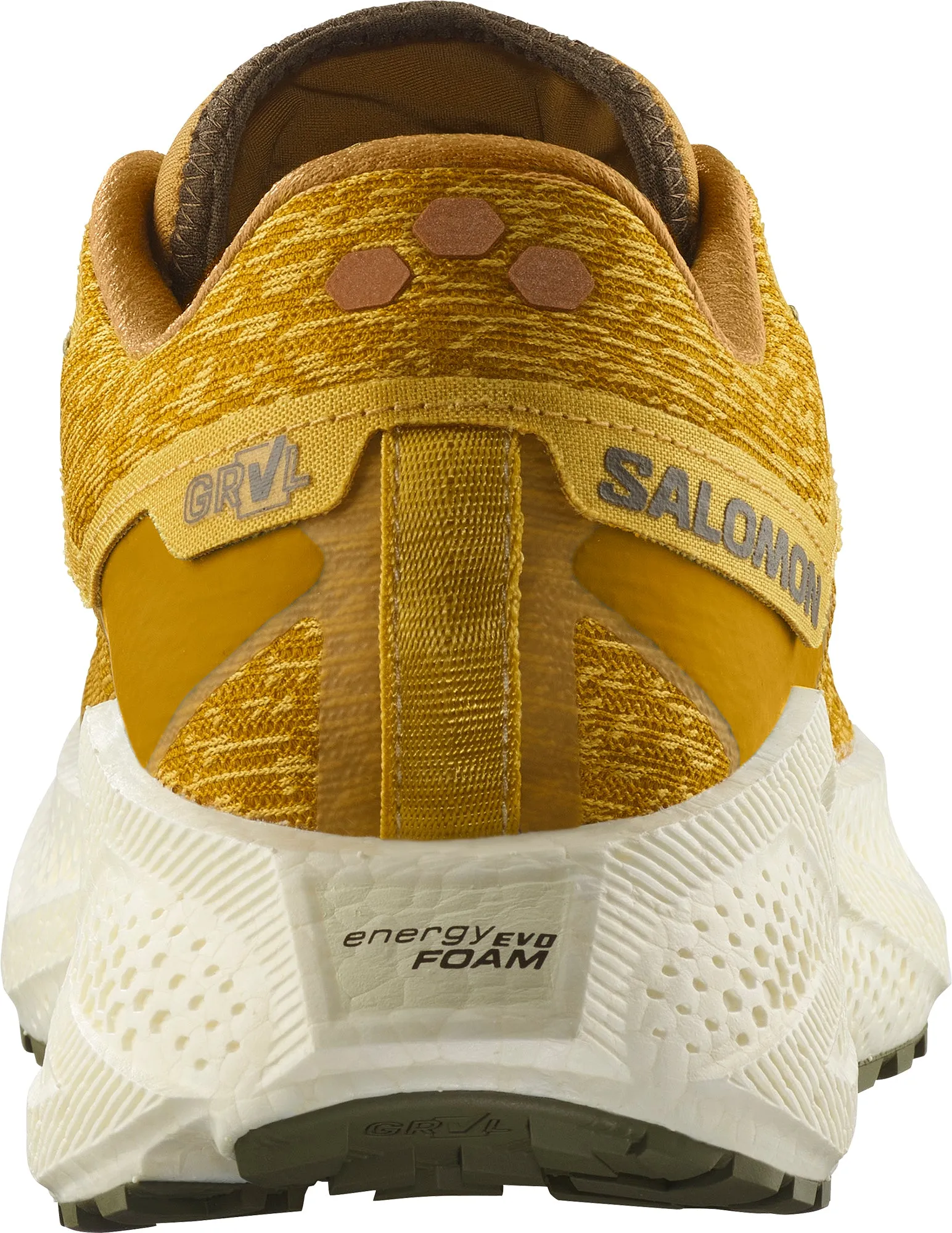 Comfort Strap Fur Trim Salomon Aero Glide 3 GRVL Mens Trail Running Shoes - Yellow
