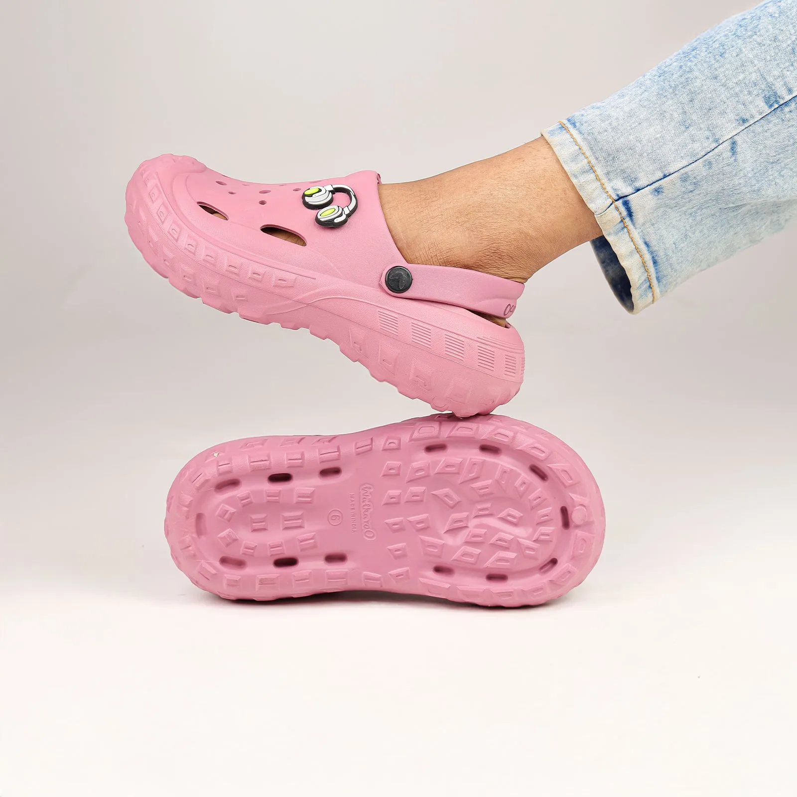 Standout Look Sturdy Construction Women's Clogs  - WC8931 Pink