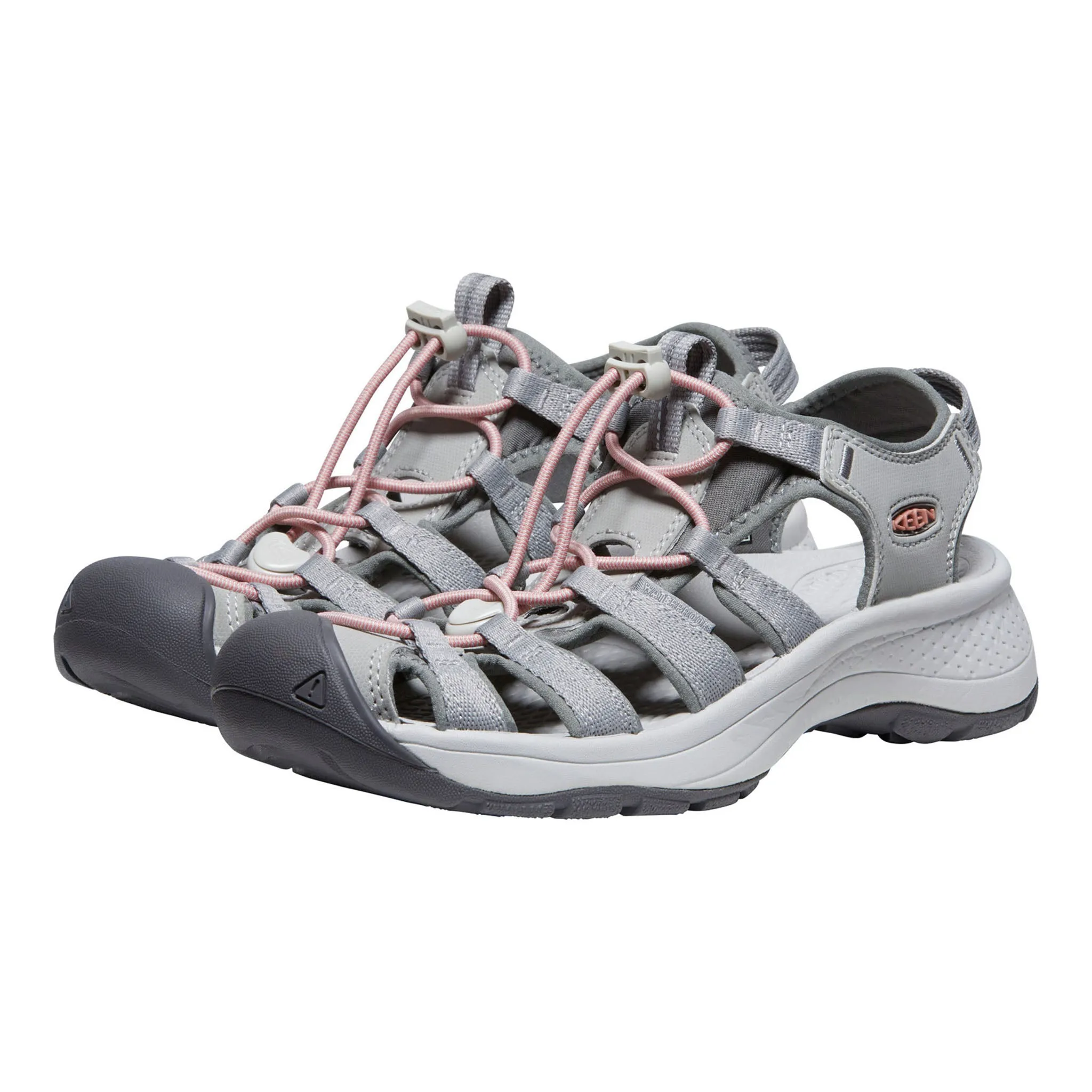 Women's Astoria West Sandal Grey/Coral quick dry