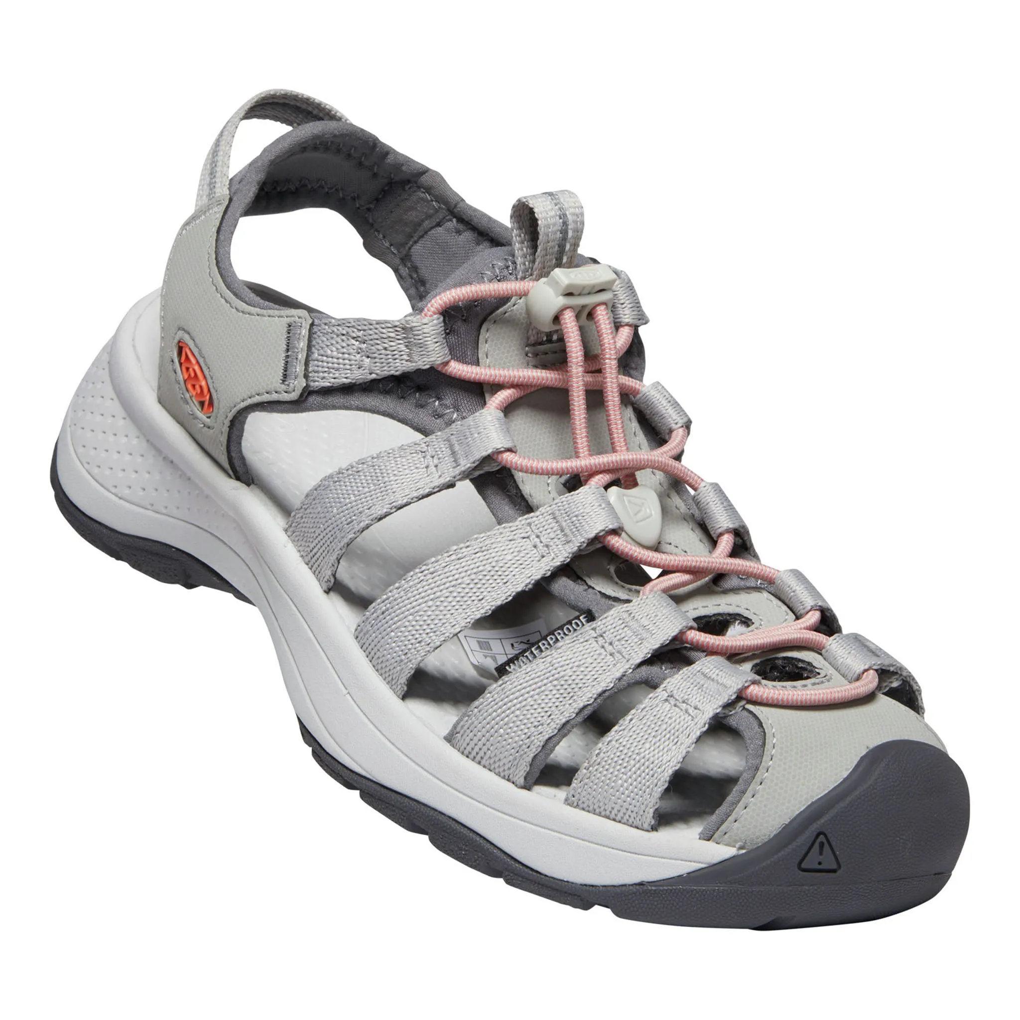 Women's Astoria West Sandal Grey/Coral Fresh Mood Strappy