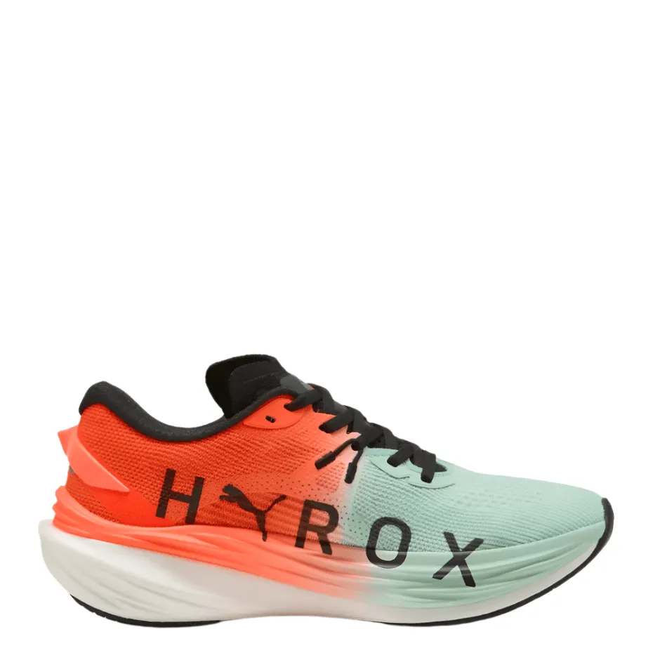 Good Grip PUMA Women's Deviate NITRO 3 Hyrox Running Shoes in Mint Melt/Glowing Red AW25