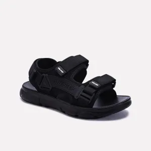 Heel Freedom Stylish Go Black Velcro Strap Sandals 0141182