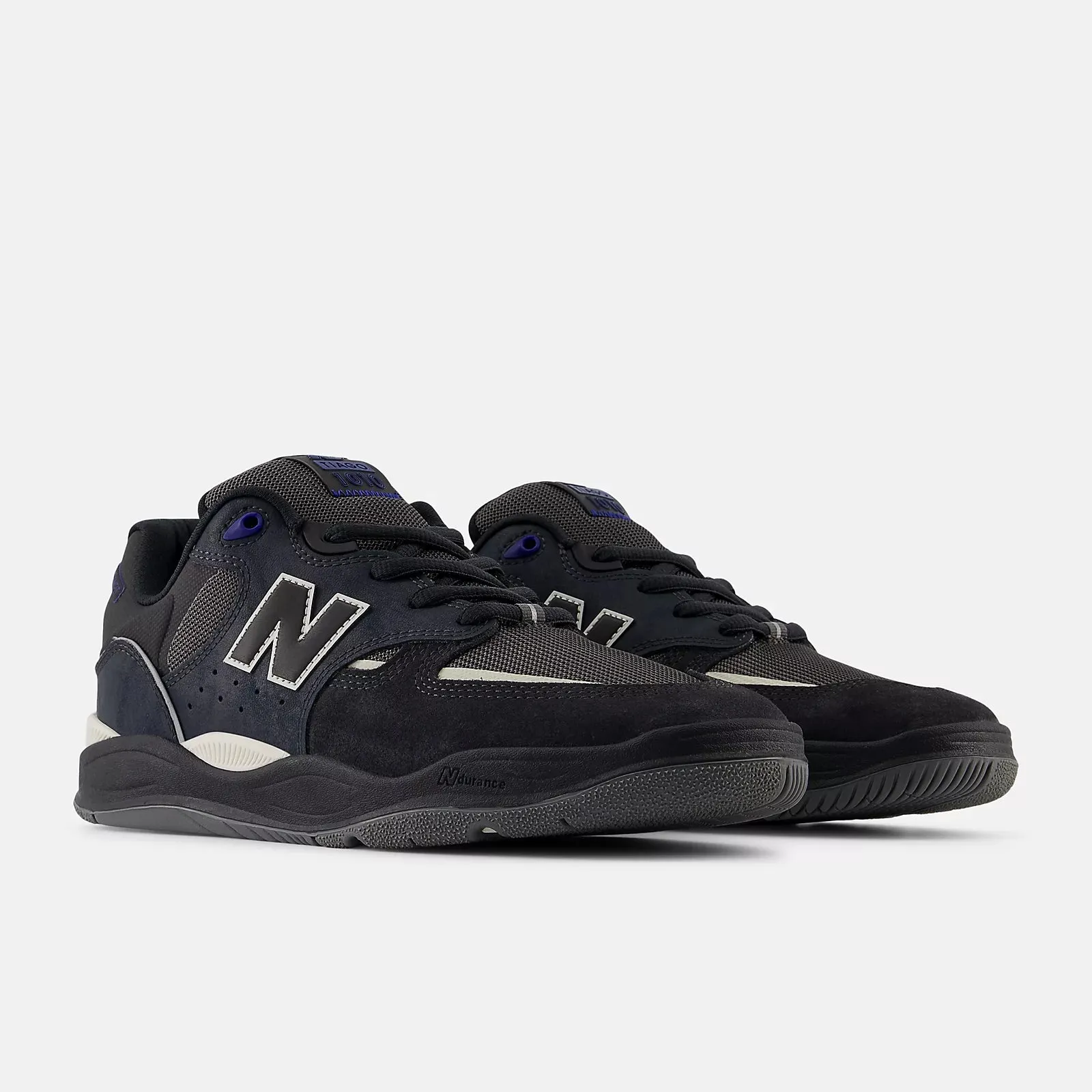 Teen Culture Comfortable Collar New Balance Numeric 1010 Tiago Lemos Skateboard Shoes - Phantom With Timberwolf