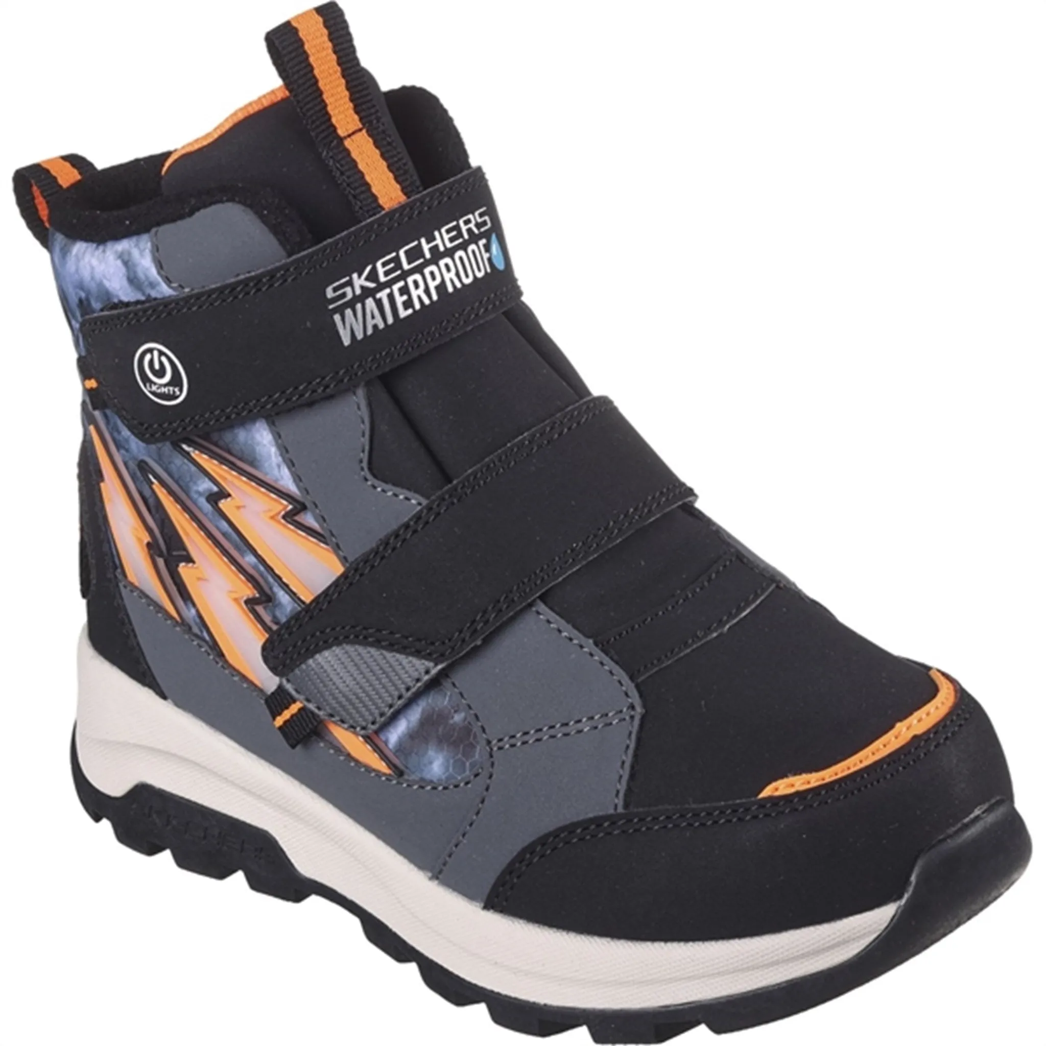 Snow Adventure Hiking Skechers Boys Storm Blazer Waterproof Boots Charcoal Black