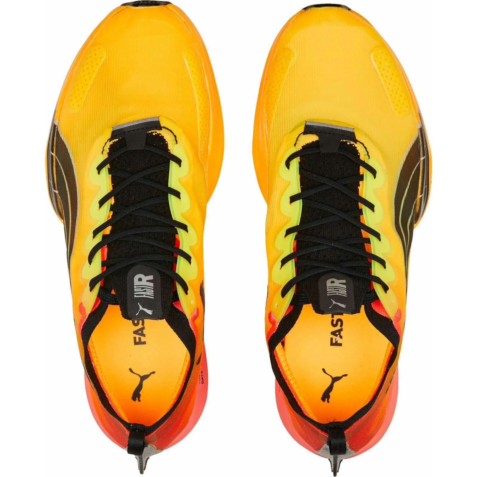 Puma Fast-R Nitro Elite Fireglow Mens Running Shoes - Yellow mud proof Street Cool