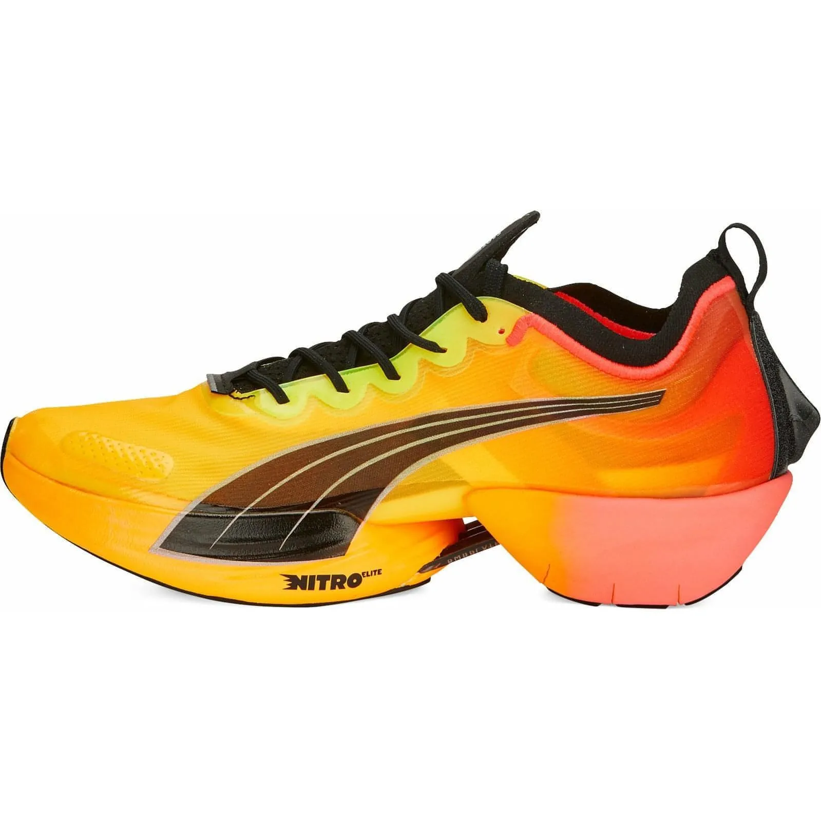 Puma Fast-R Nitro Elite Fireglow Mens Running Shoes - Yellow Sky Blue