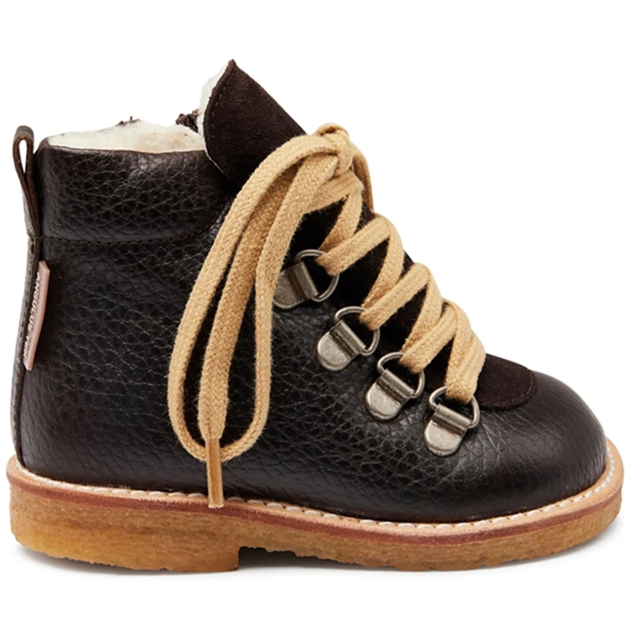 Outdoor Snow Protection Cold Weather Performance Angulus Starter Tex Boots With Lace & Zipper Dark Brown/Dark Brown