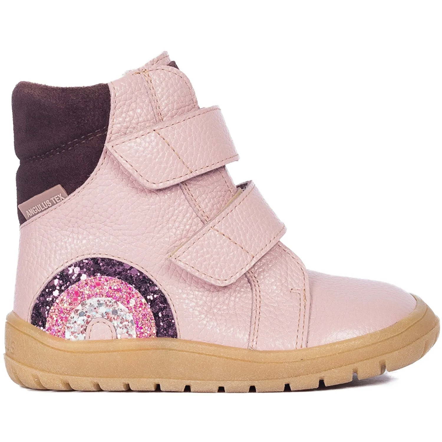 Angulus Mauve/Dusty Aubergine Tex-Boot Med Funklende Glitterregnbue Winter Hike