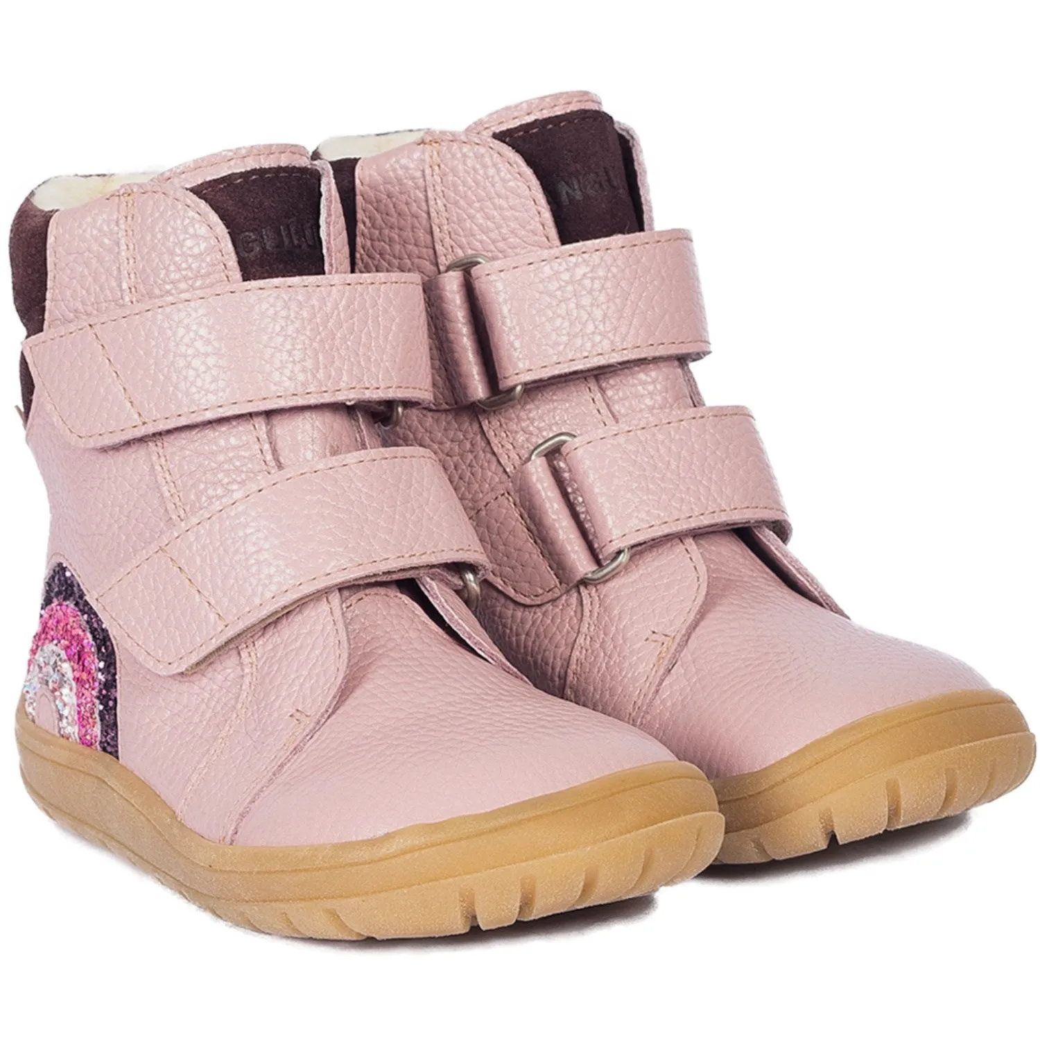 Snow Proof Angulus Mauve/Dusty Aubergine Tex-Boot Med Funklende Glitterregnbue