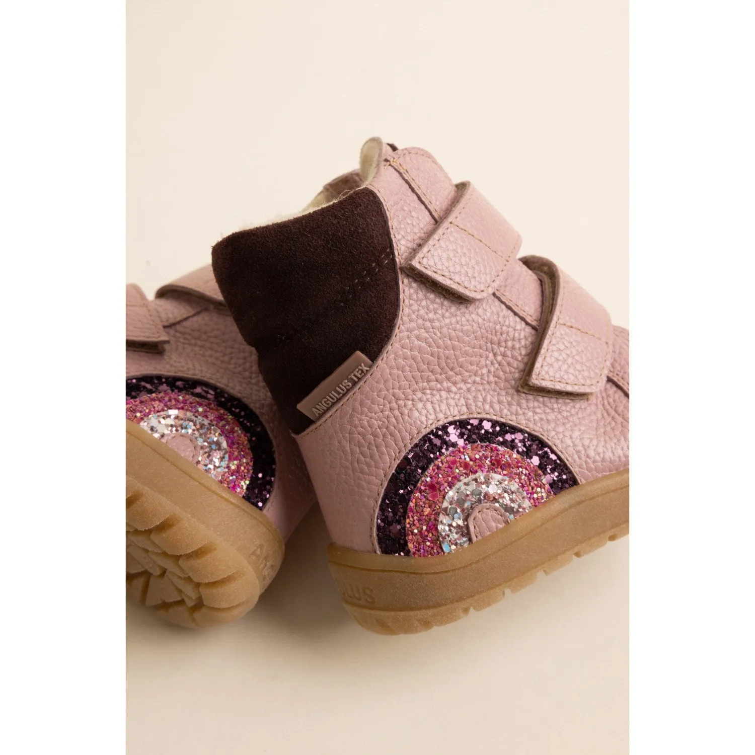 Angulus Mauve/Dusty Aubergine Tex-Boot Med Funklende Glitterregnbue Frost Walking Boots
