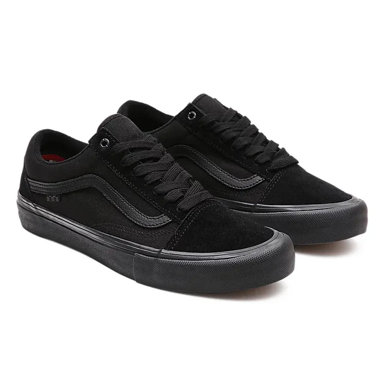 Pro Level Comfort Vans Skate Old Skool Skateboarding Shoes - Black/Black