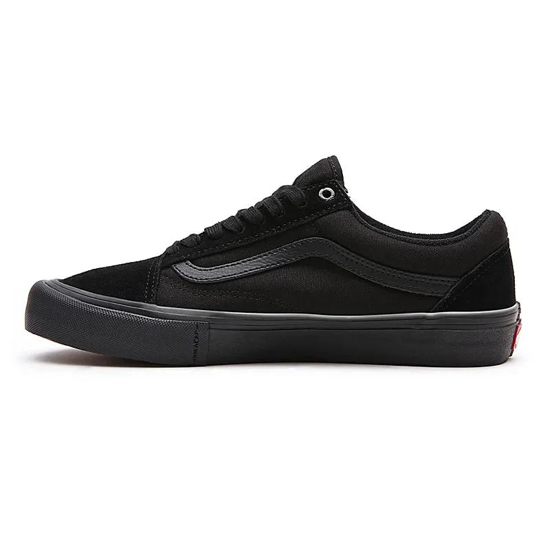 Toe Space Active Walk Vans Skate Old Skool Skateboarding Shoes - Black/Black