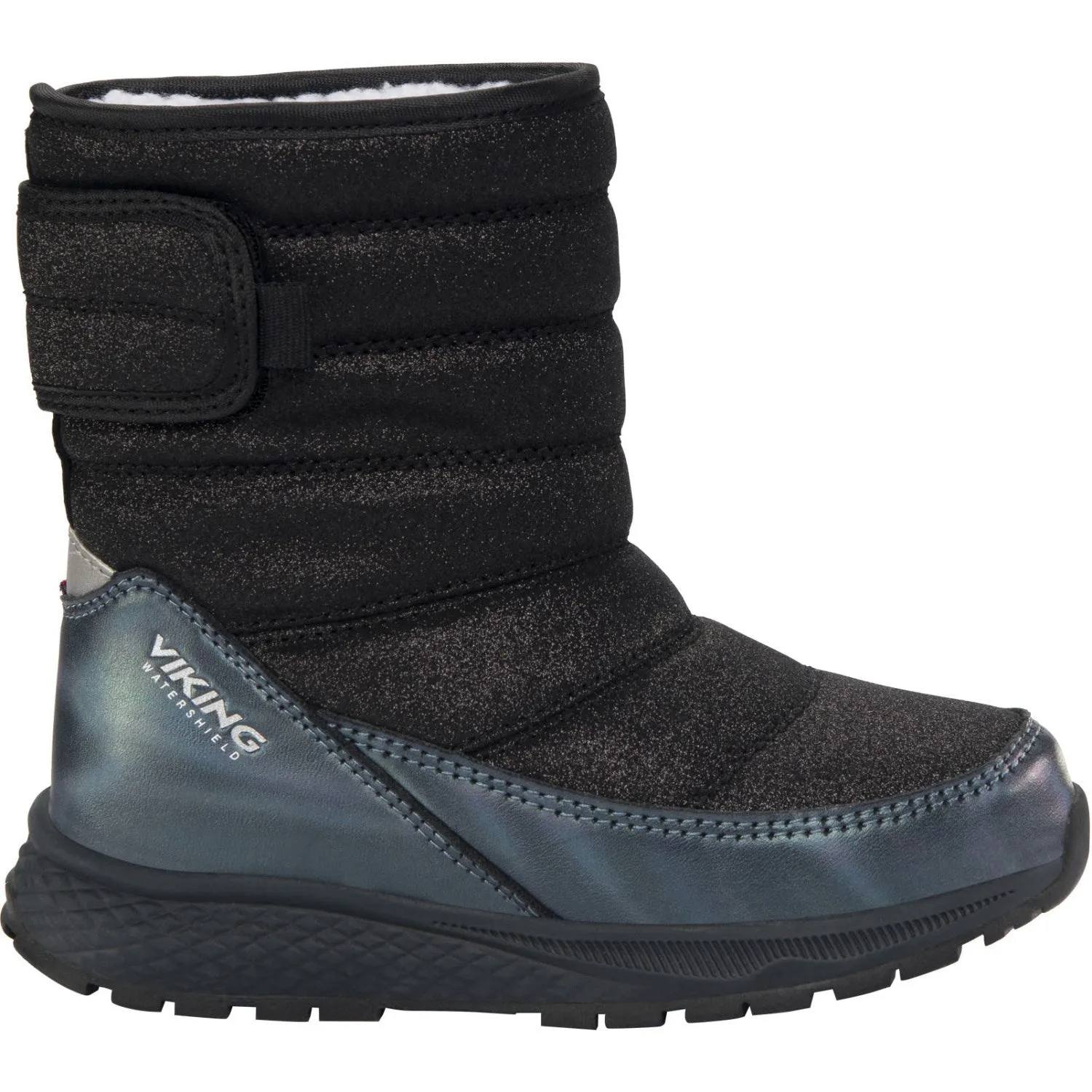 VIKING Black Equip Glitter Warm WP Pull On Chilly Weather
