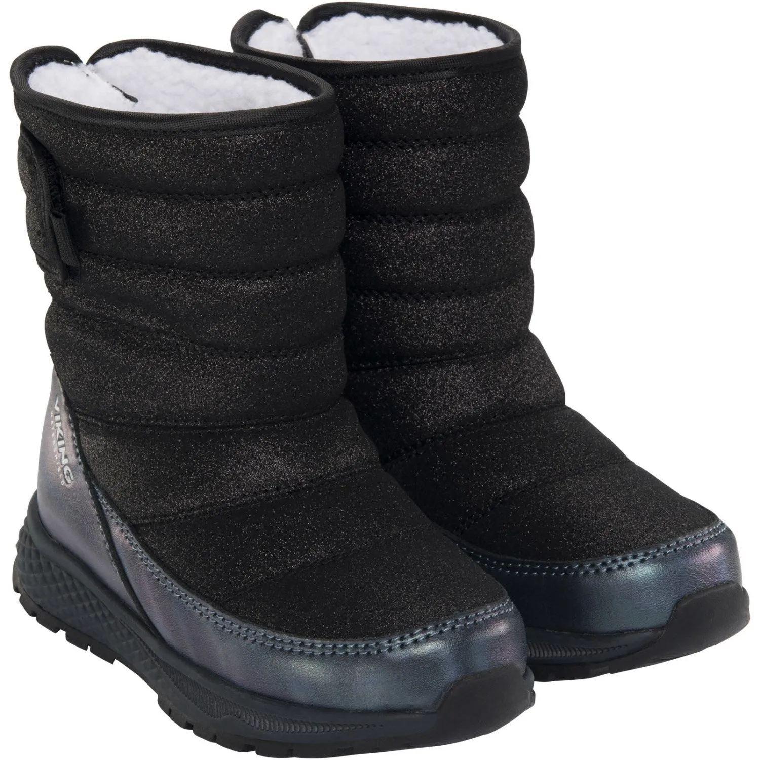 VIKING Black Equip Glitter Warm WP Pull On winter camp Cold Snap