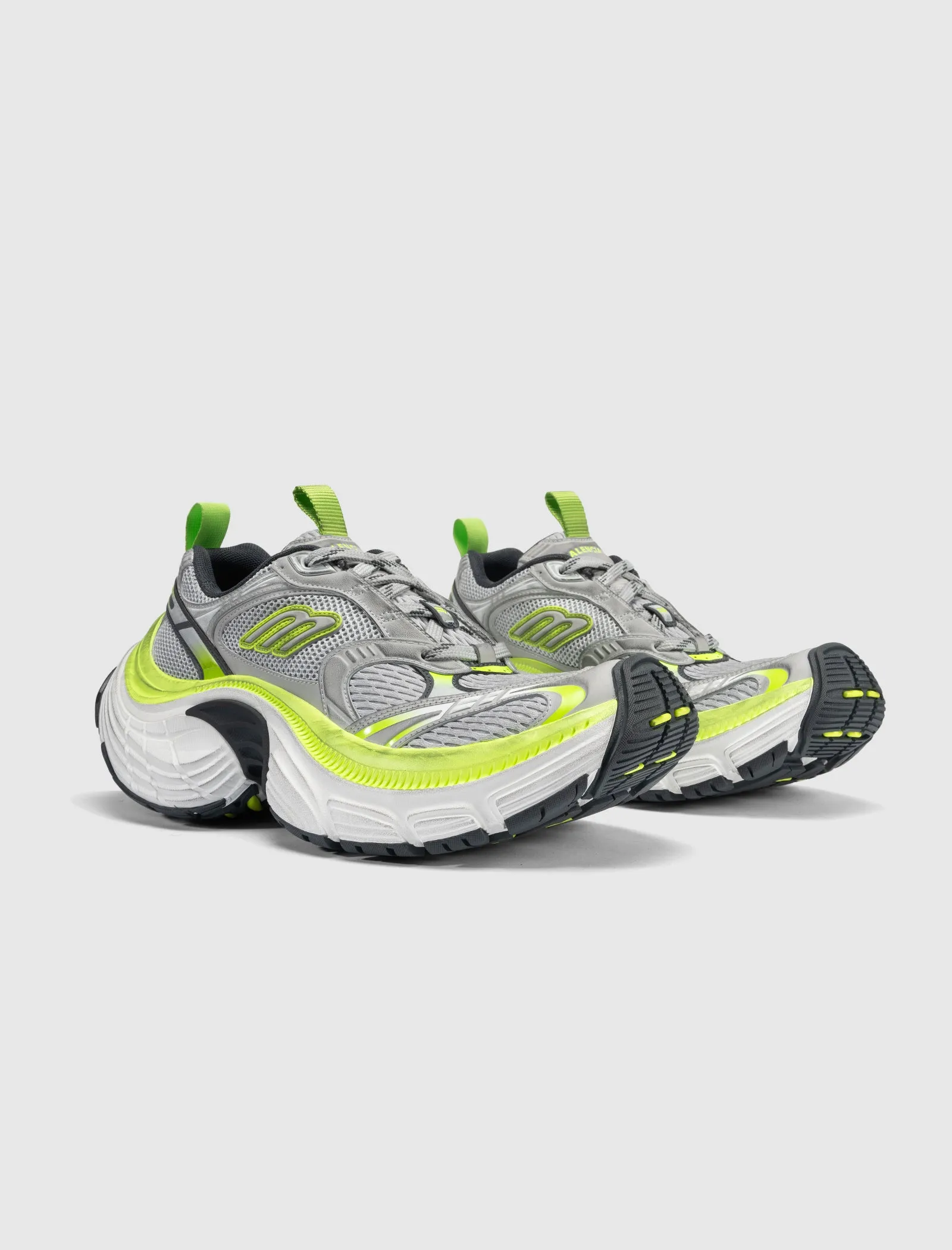 6XL SNEAKER "GREY/WHITE/GREEN/VOLT" Gym Quick spring fresh