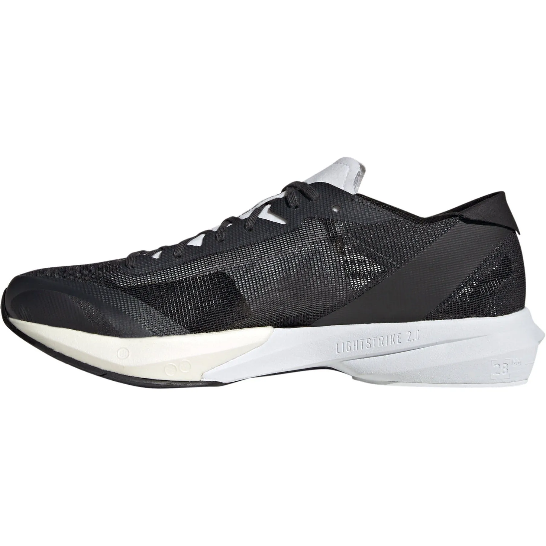 adidas Adizero Adios 8 Mens Running Shoes - Black Pair Quick