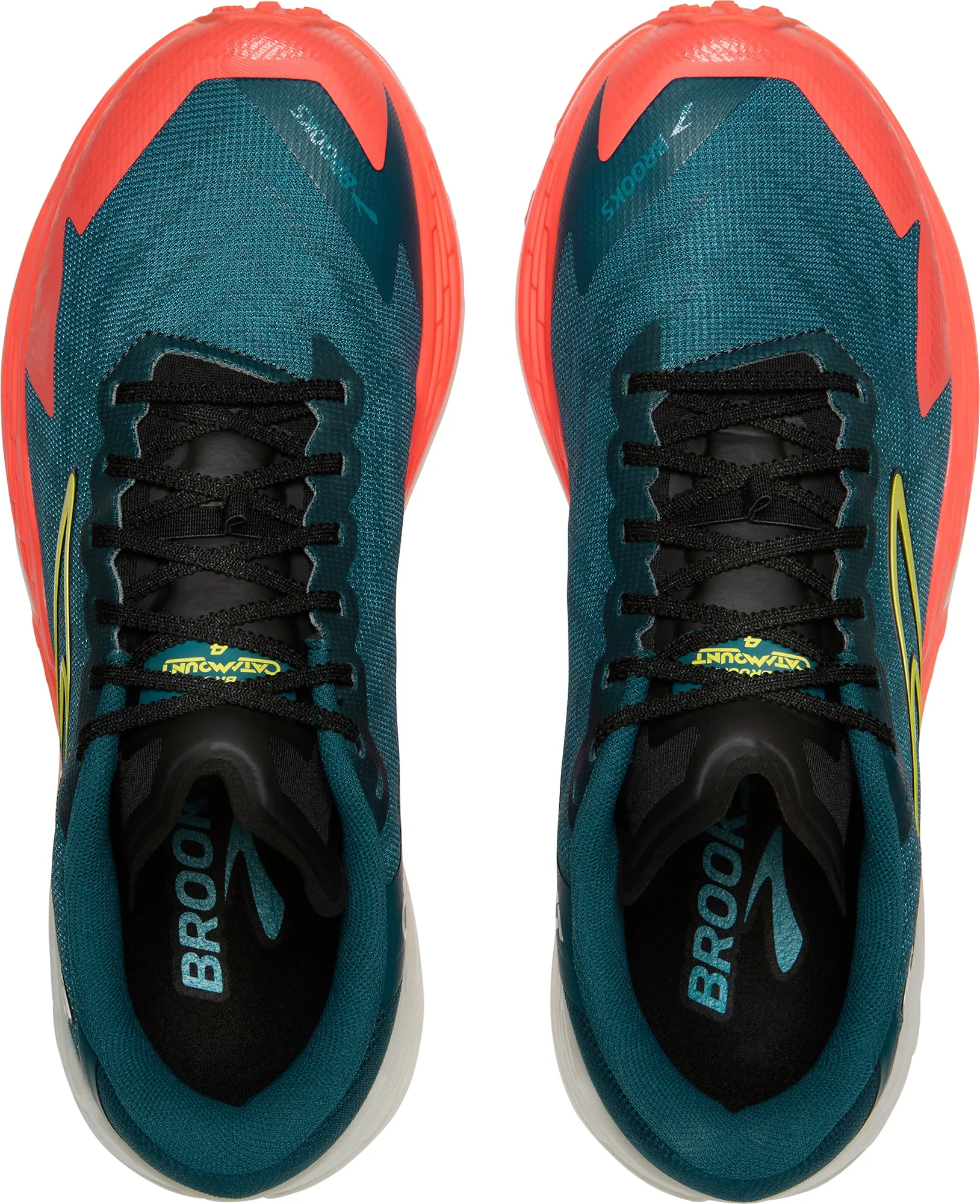 Brooks Catamount 4 Mens Trail Running Shoes - Blue Strong Stitching Easy To Clean