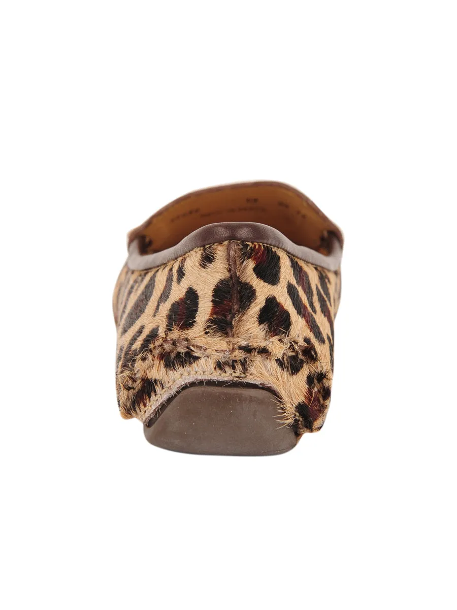 Jillian Driving Moccasin in Haircalf Shiny Tone