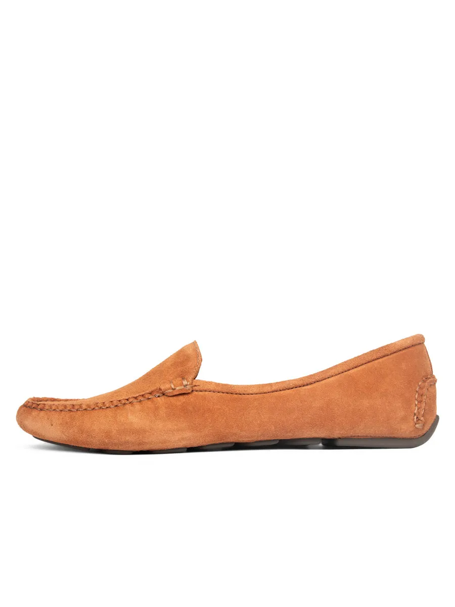 Jillian Driving Moccasin in Suede Zip Fast Urban Chill