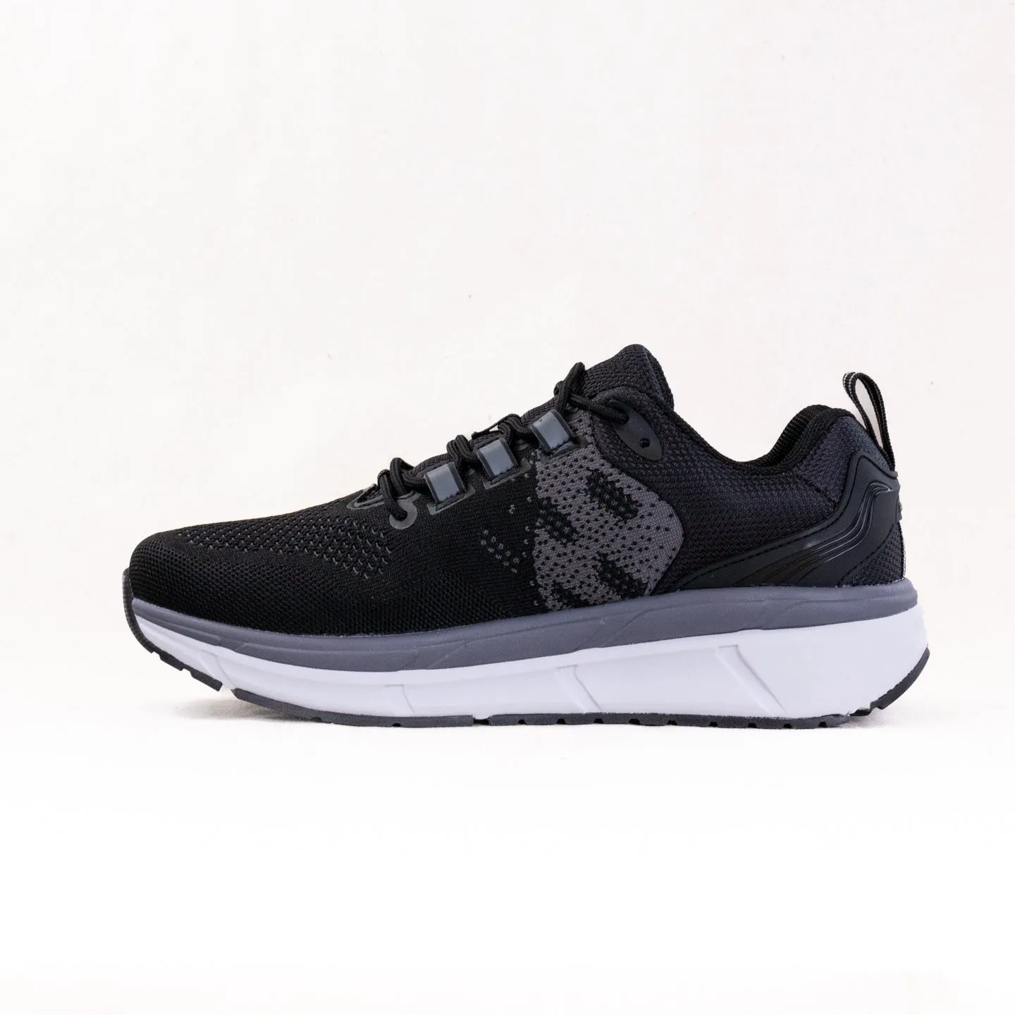 Propet Ultra 267 (Men's) - Black/Grey Contoured Sole Anti Abrasion