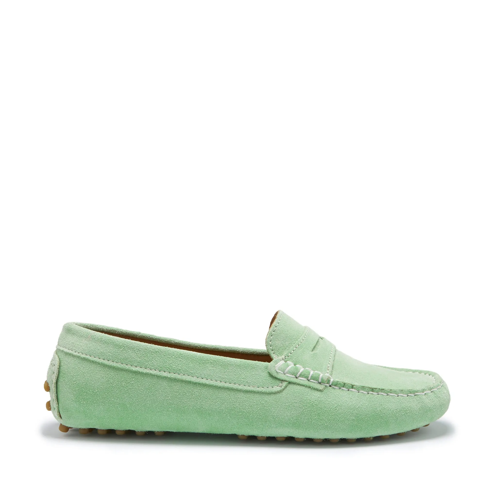 Modern Ease Smart Edge Women's Penny Driving Loafers, lagoon green suede