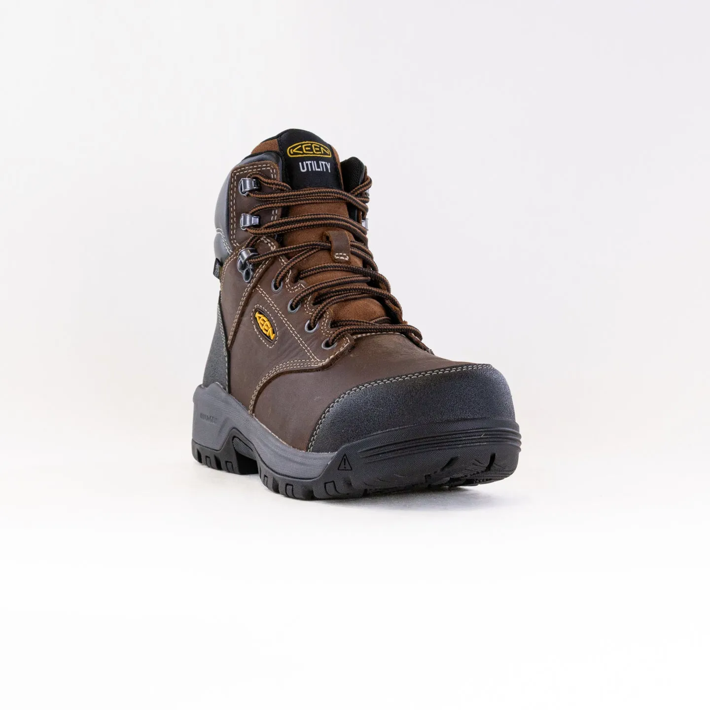 KEEN Utility Evanston 6" Waterproof Boot - Carbon Toe (Men's) - Bison/Black Quick Step Fit Boots Travel Protection