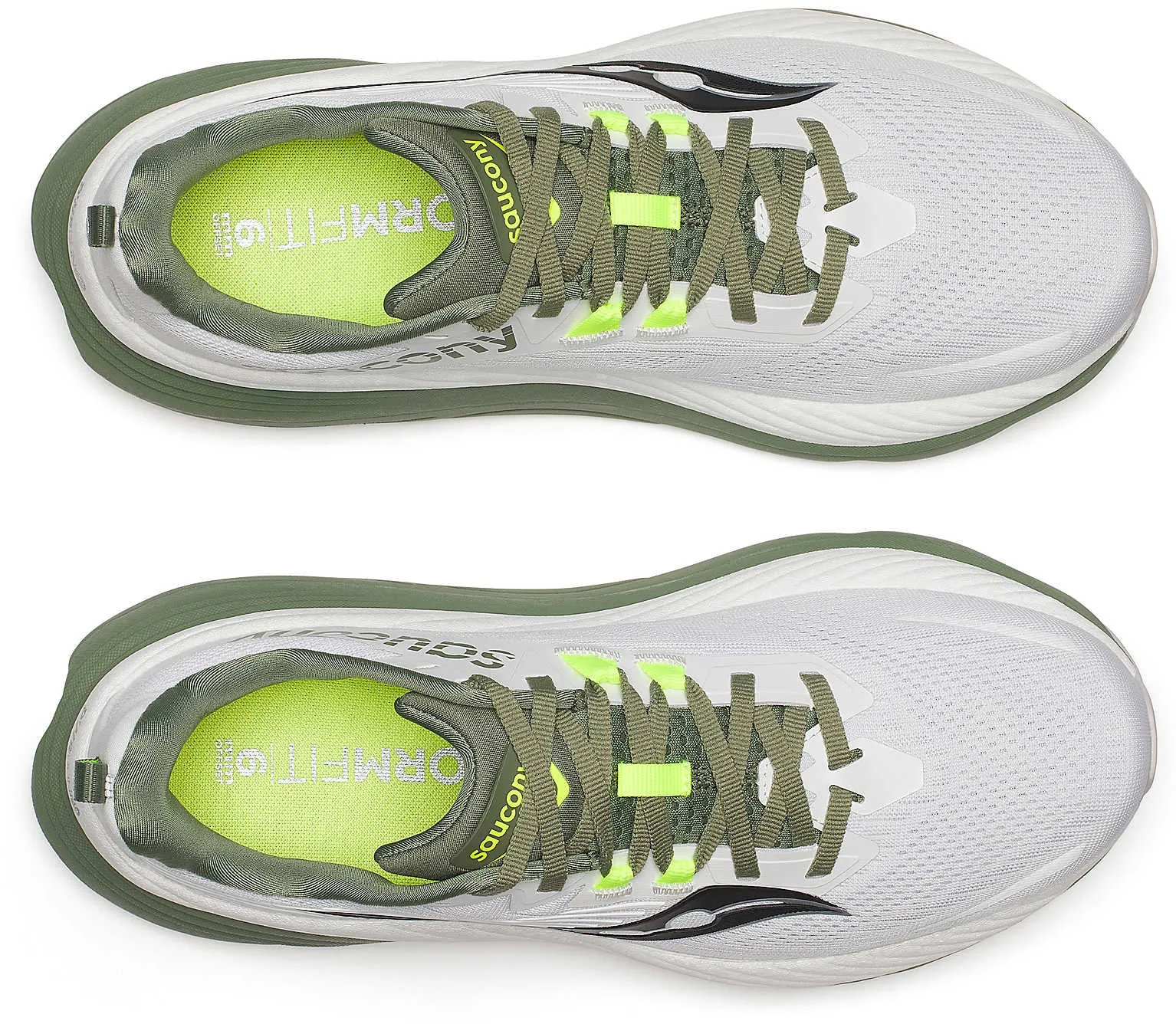 Saucony Hurricane 24 Mens Running Shoes - White Airy Design