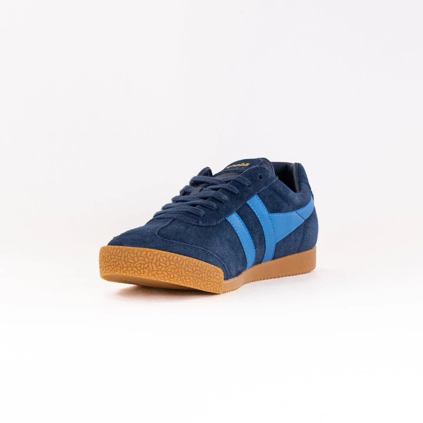 Gola Classics Harrier Suede Sneaker (Men's) - Navy/Santorini for walking tours shoe comparison enhancement