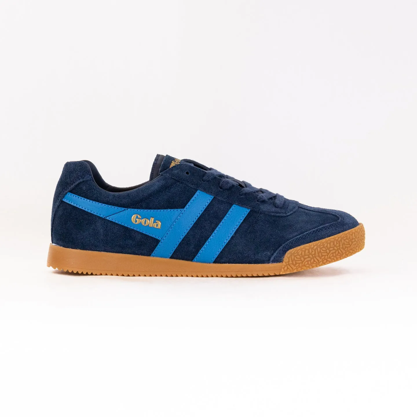 Teaching solo walk Gola Classics Harrier Suede Sneaker (Men's) - Navy/Santorini
