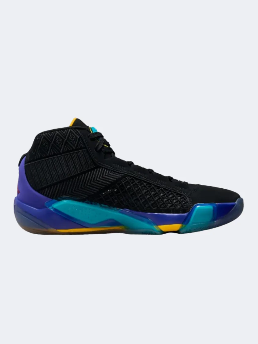 Full Guard Nike Air Jordan Xxxviii Men Basketball Shoes Black/Aquatone/Red