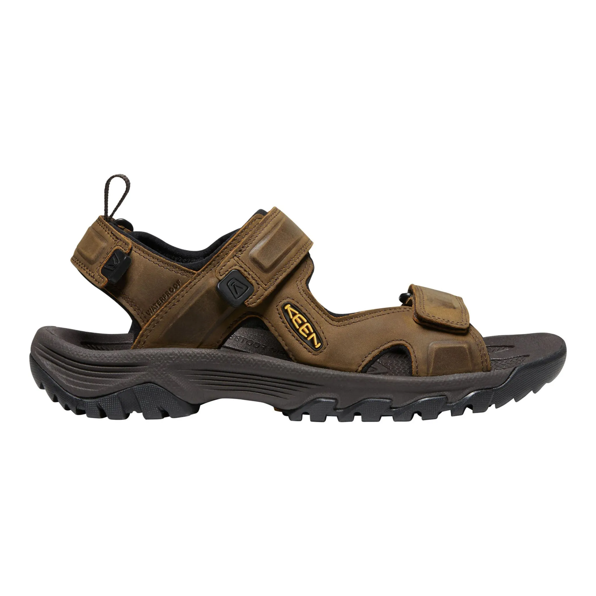 Soft Cushioning Urban Stroll Men's Targhee III Open Toe Sandal Bison/Mulch