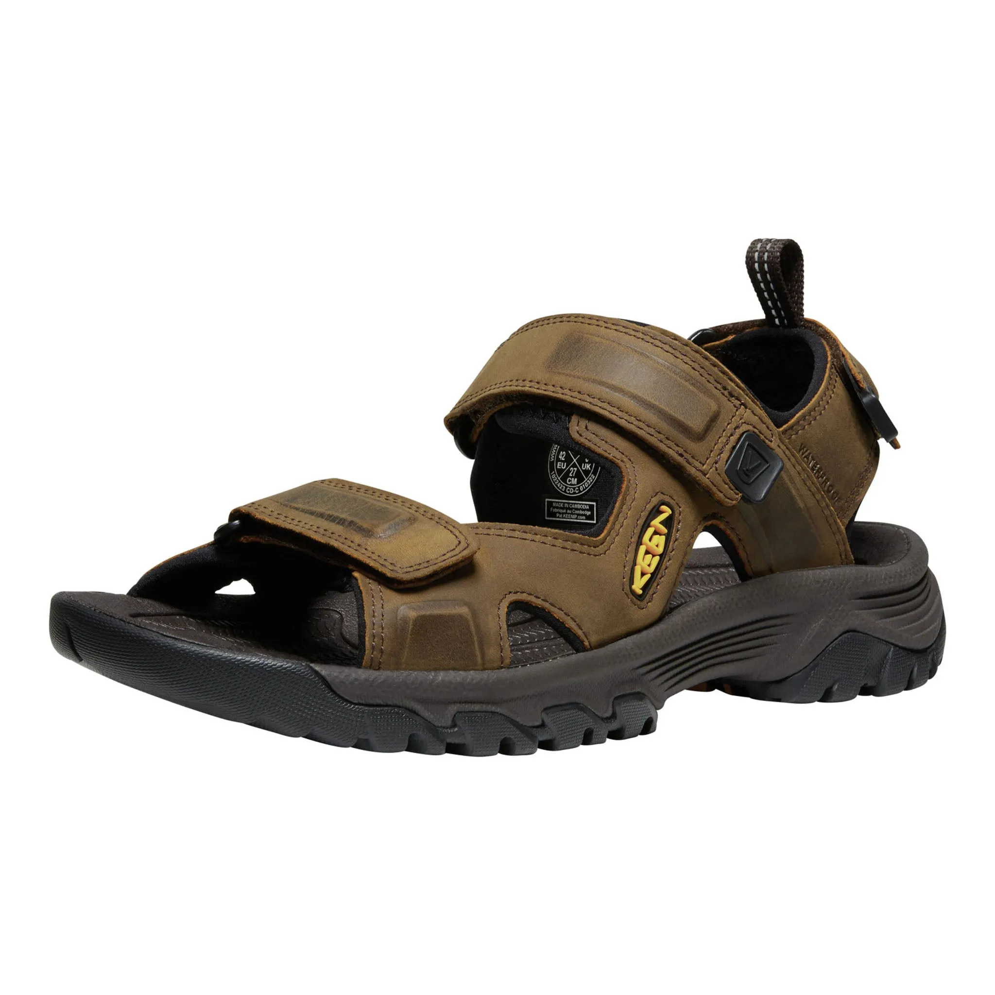Relaxing Sandals Cushioned Comfort Men's Targhee III Open Toe Sandal Bison/Mulch