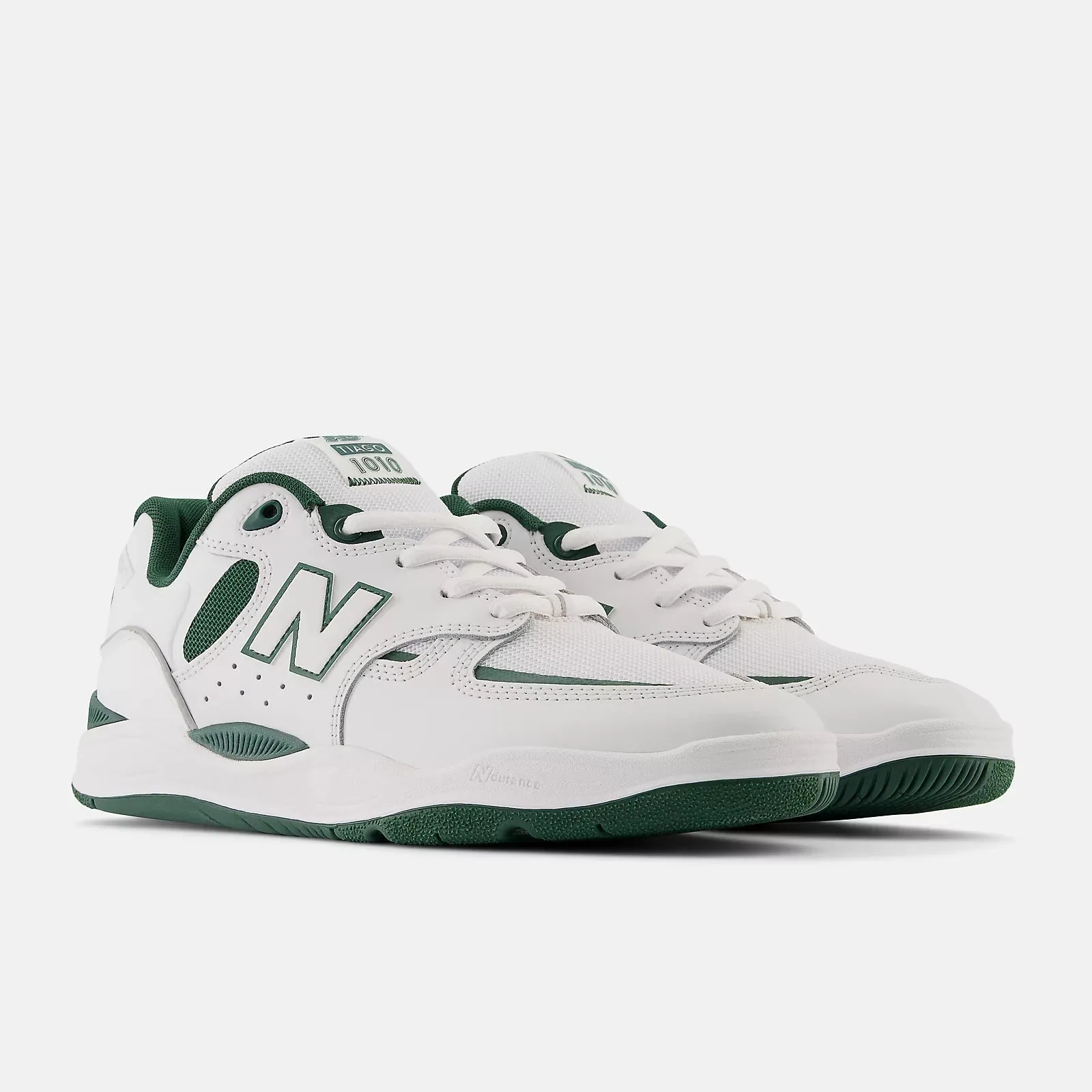 New Balance Numeric 1010 Tiago Lemos Skateboard Shoe - White/Green Torsion Resistance