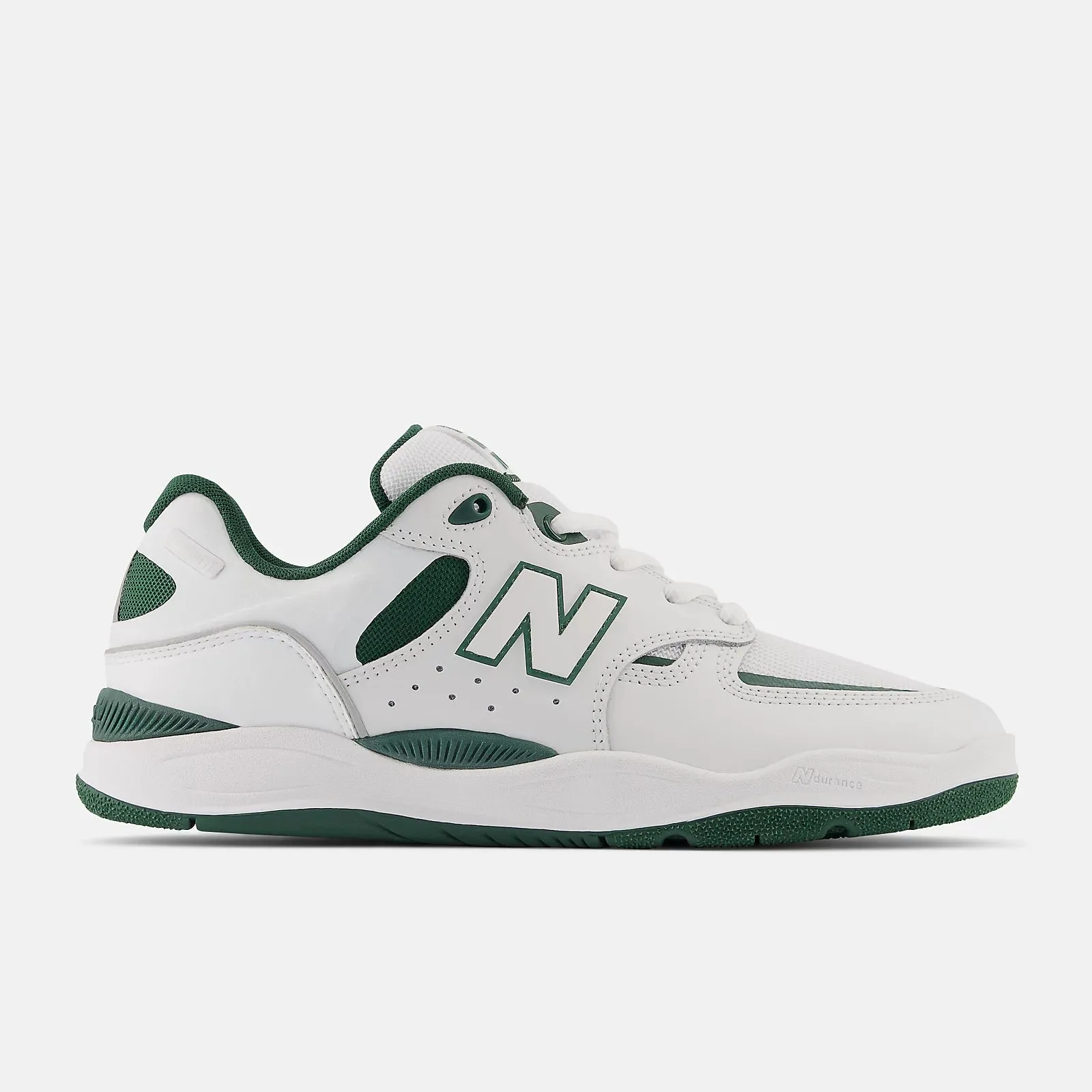 New Balance Numeric 1010 Tiago Lemos Skateboard Shoe - White/Green On The Go Eva Midsole