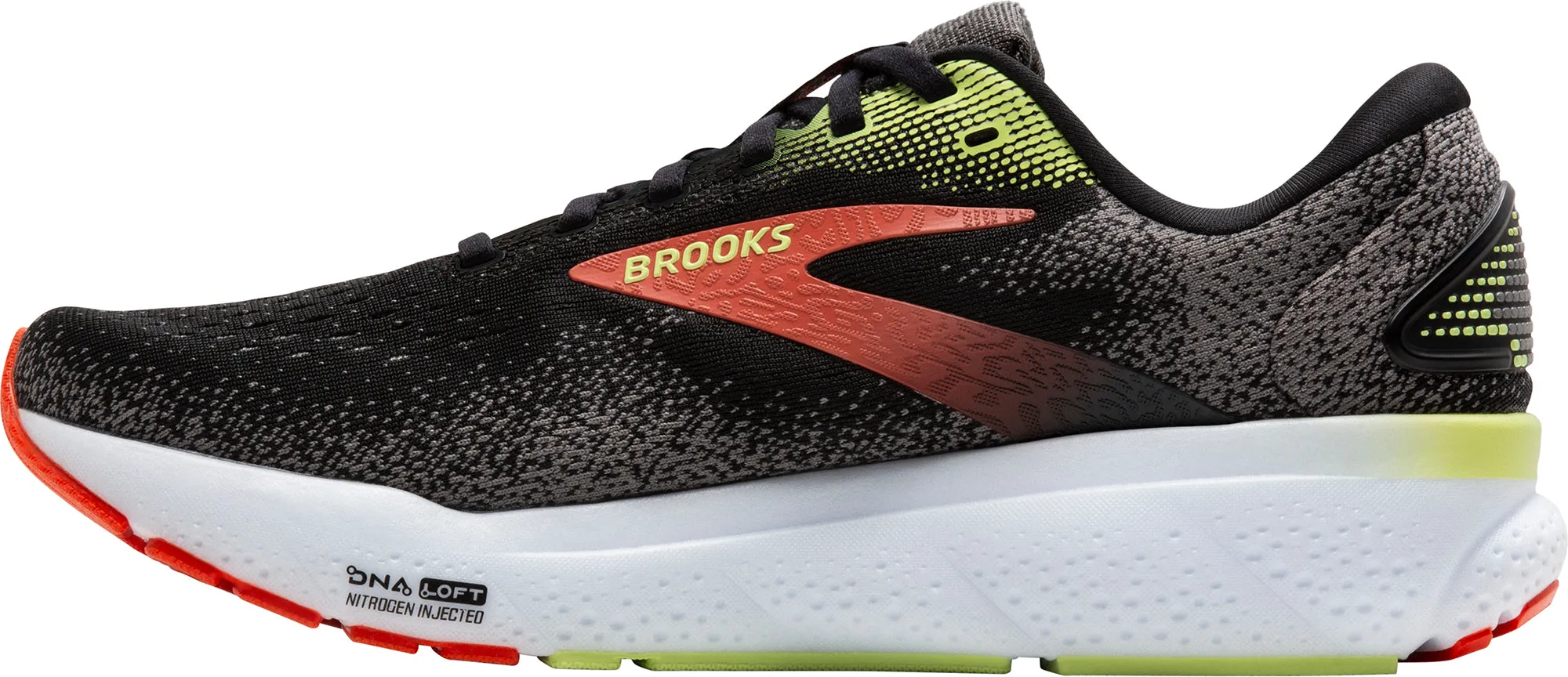 Brooks Ghost 16 WIDE FIT (2E) Mens Running Shoes - Black Garden Walk