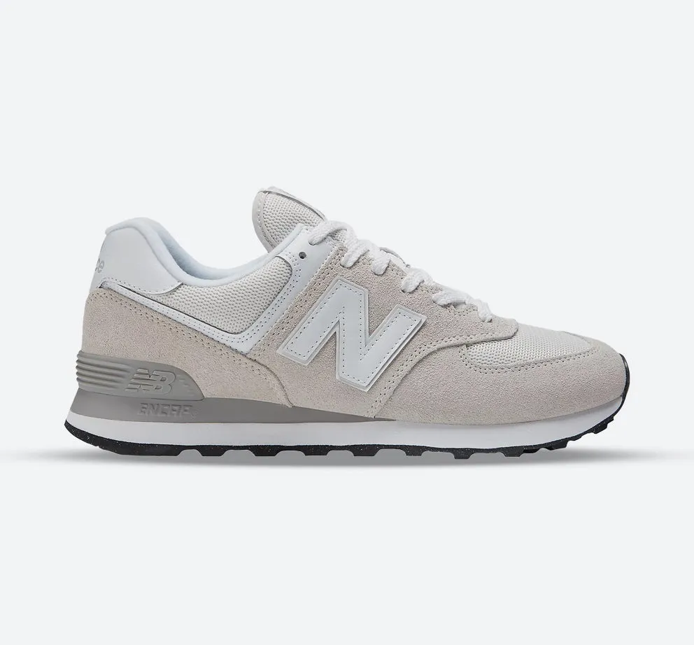Men's Wide Fit New Balance ML574EVW Running Sneakers - Exclusive - Nimbus Cloud/White Ultra Light Hiking Trails