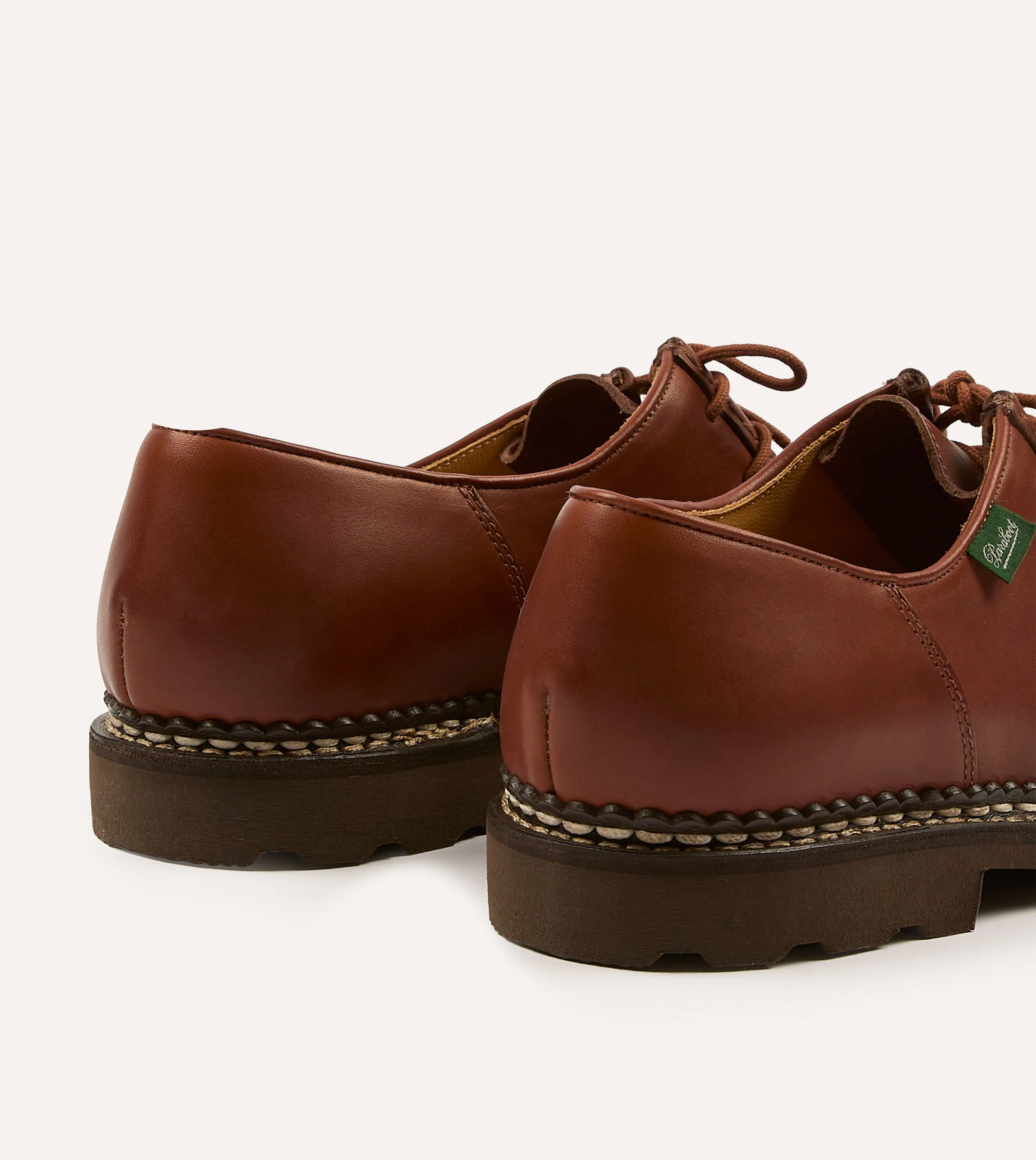 water proof Magic Mood Paraboot Michael Marron Leather Derby Shoe