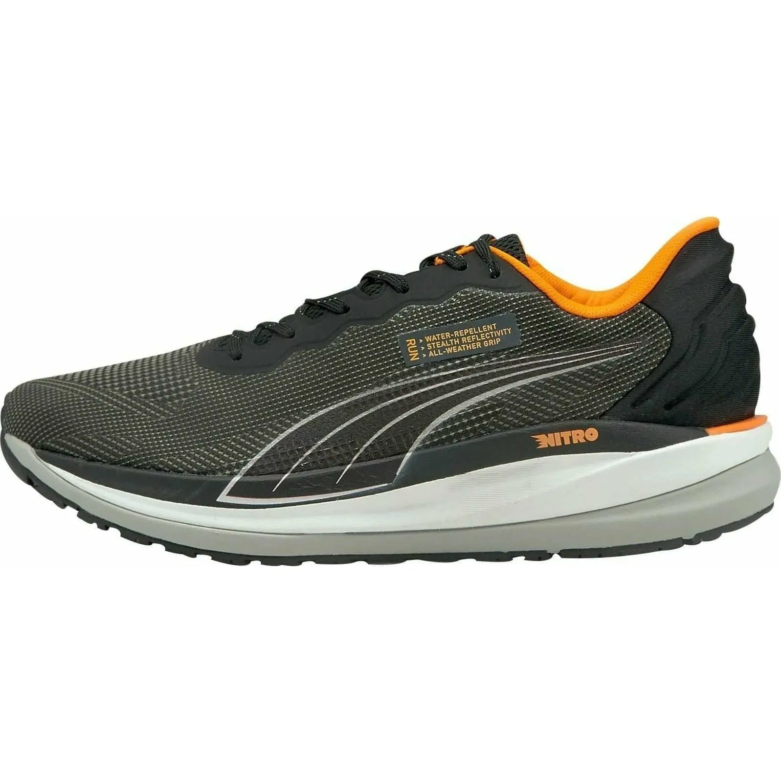 Puma Magnify Nitro WTR Mens Running Shoes - Black Ocean Walk