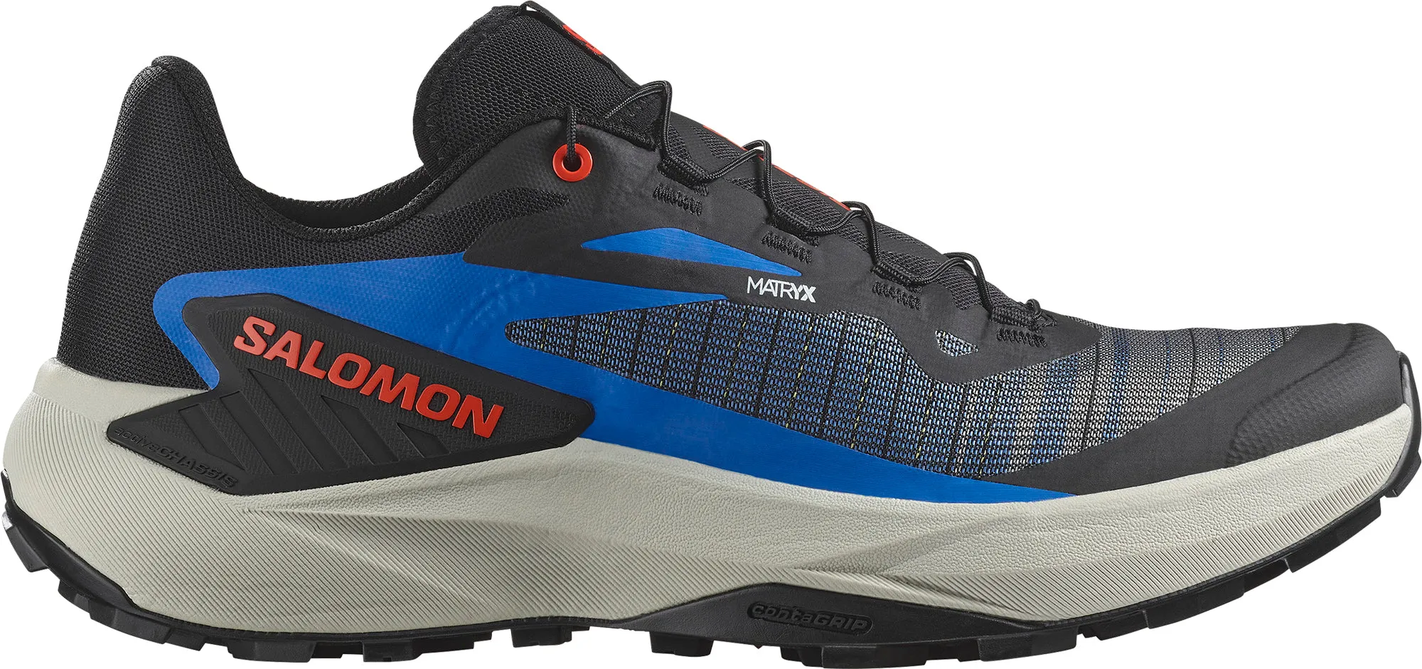 Sweat Resistant Urban Stroll Salomon Genesis Mens Trail Running Shoes - Black