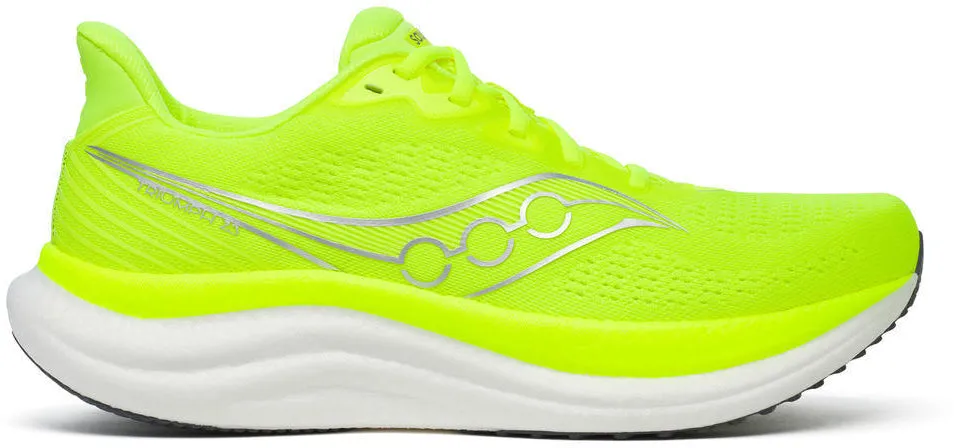 Saucony Triumph 23 Mens Running Shoes - Yellow Injury Safe Care Ease