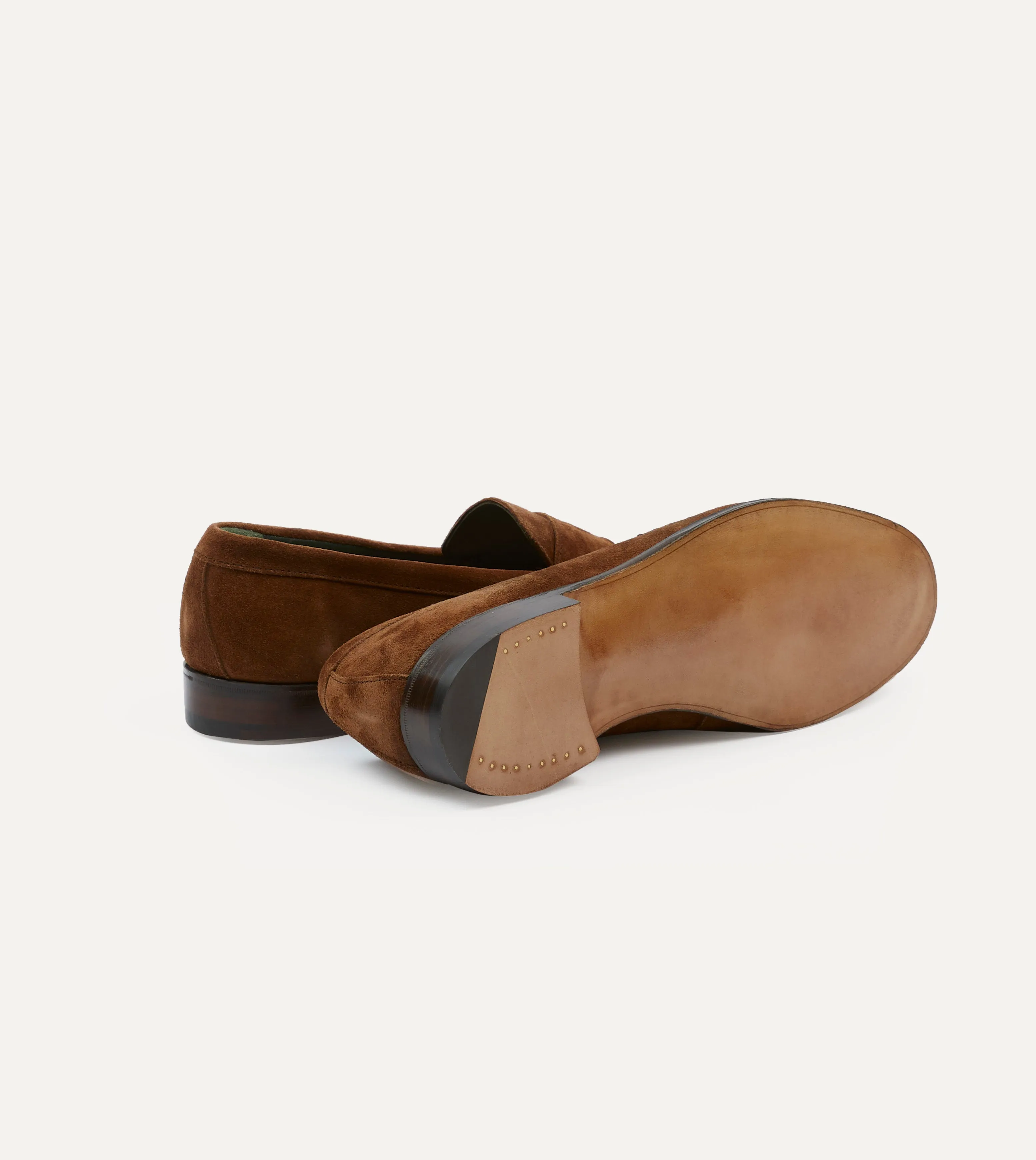 Snuff Suede Charles Mk II Goodyear Welted Penny Loafer Baby Soft