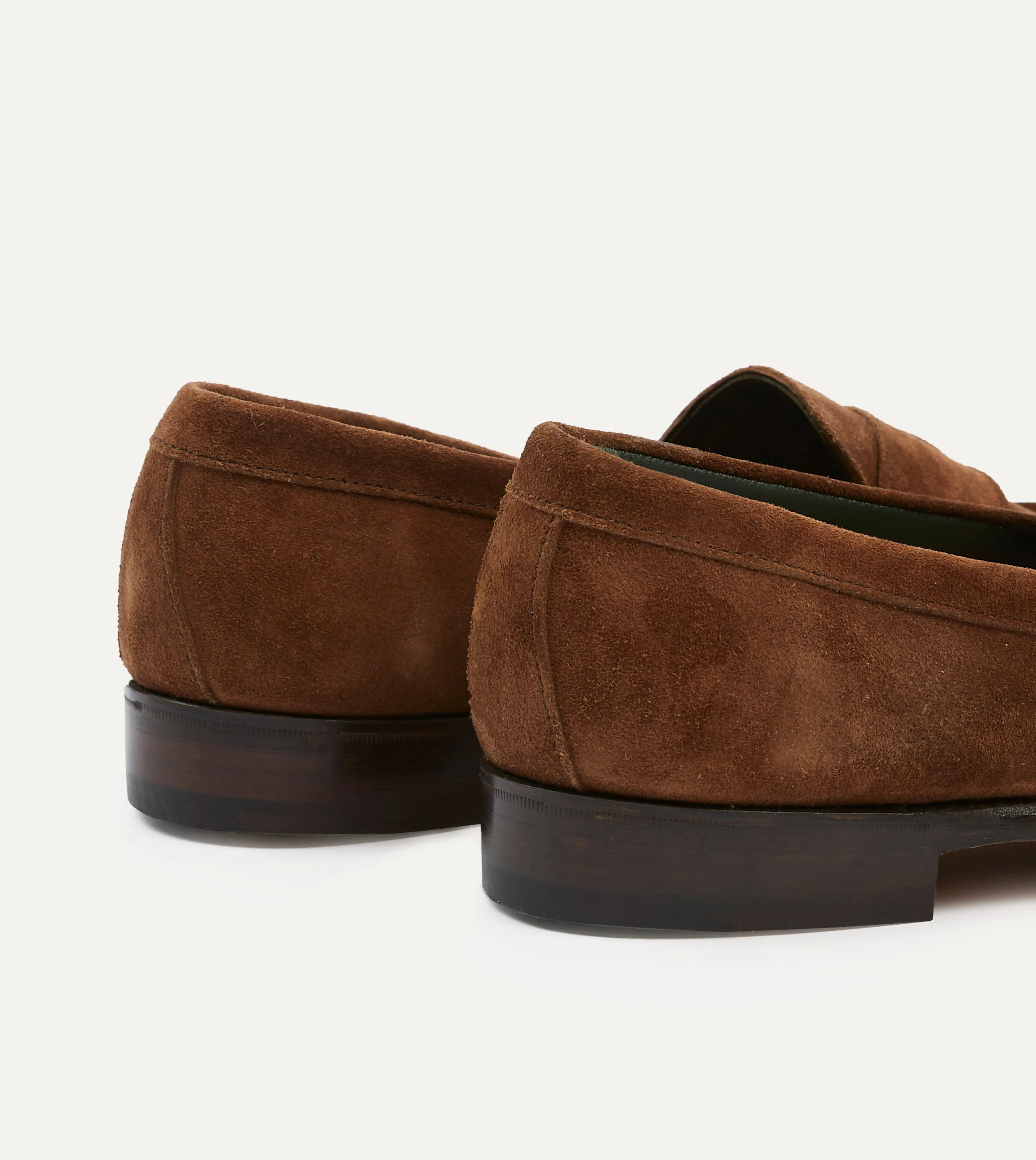 Snuff Suede Charles Mk II Goodyear Welted Penny Loafer Padded Tongue