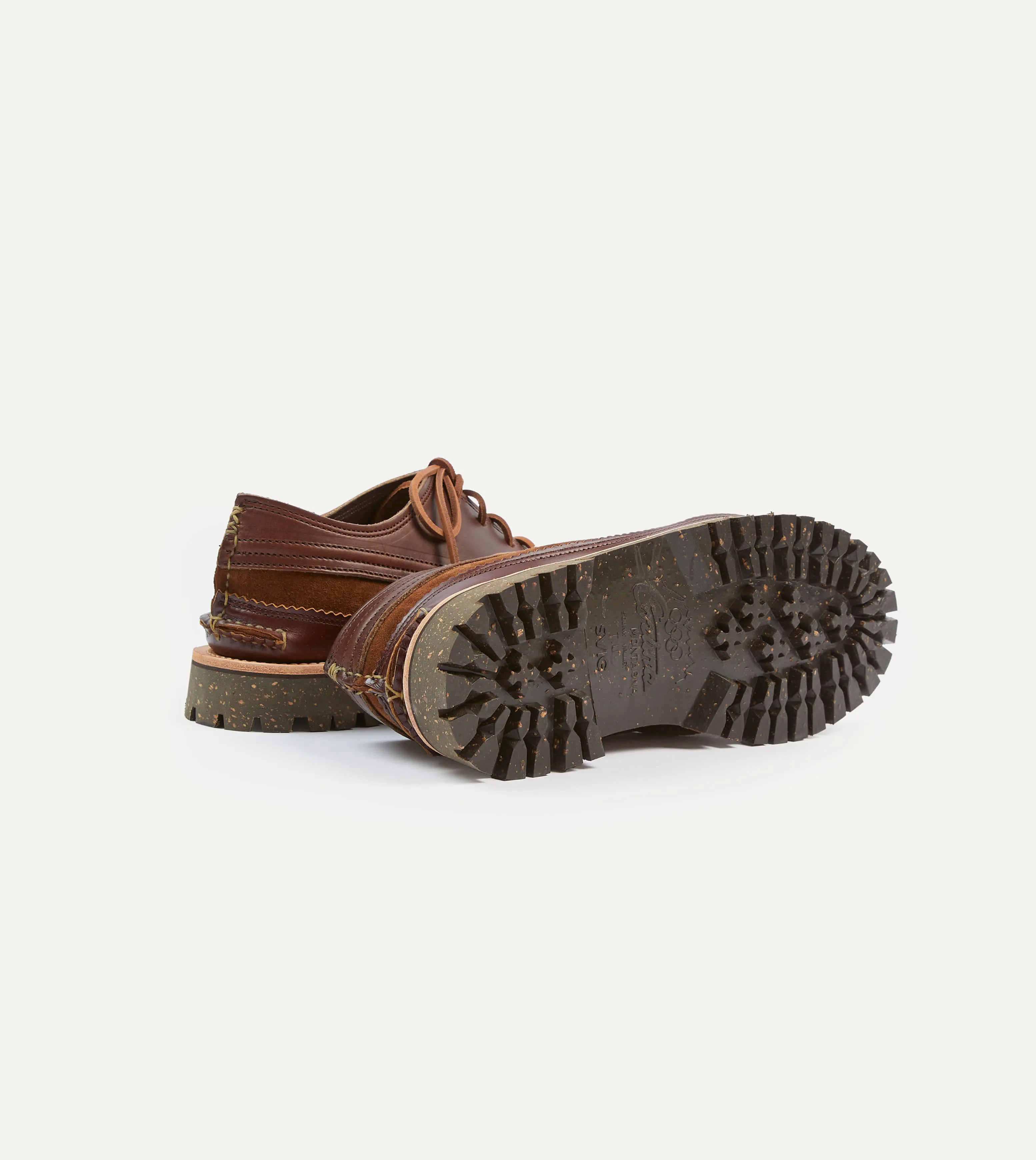 Durable Build Trail Running Yuketen Brown Leather Maine Guide Ox Shoe