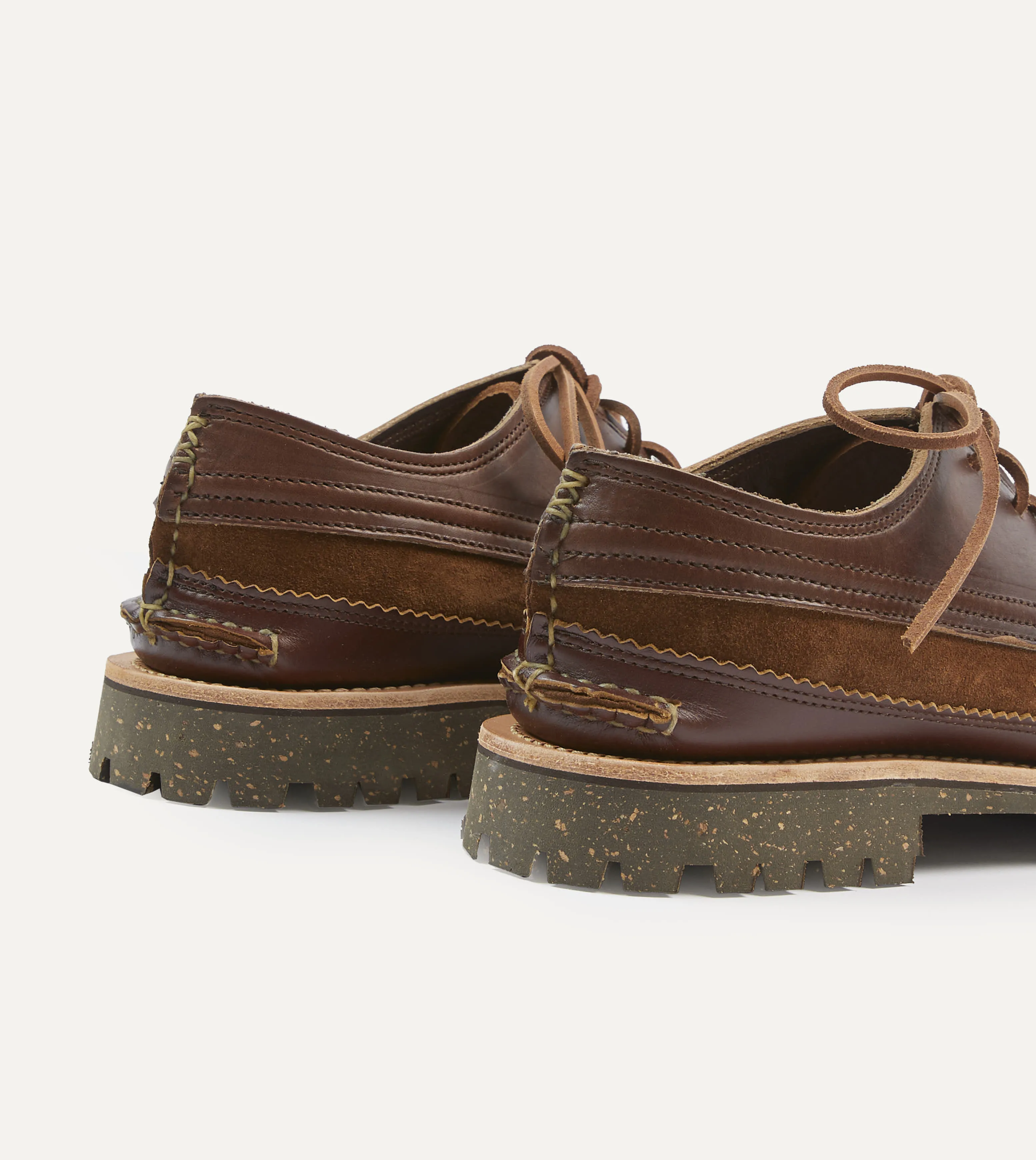 Yuketen Brown Leather Maine Guide Ox Shoe All Time Silk Feel
