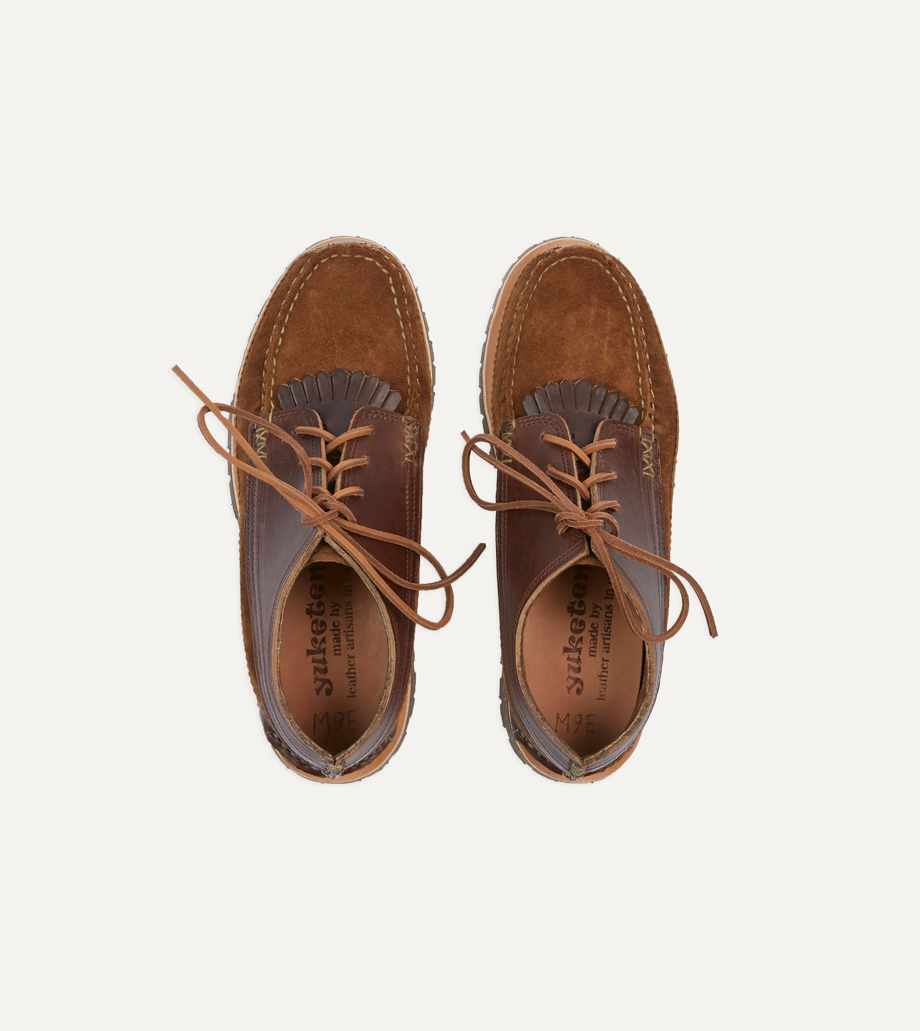 Toe Guard Training Yuketen Brown Leather Maine Guide Ox Shoe